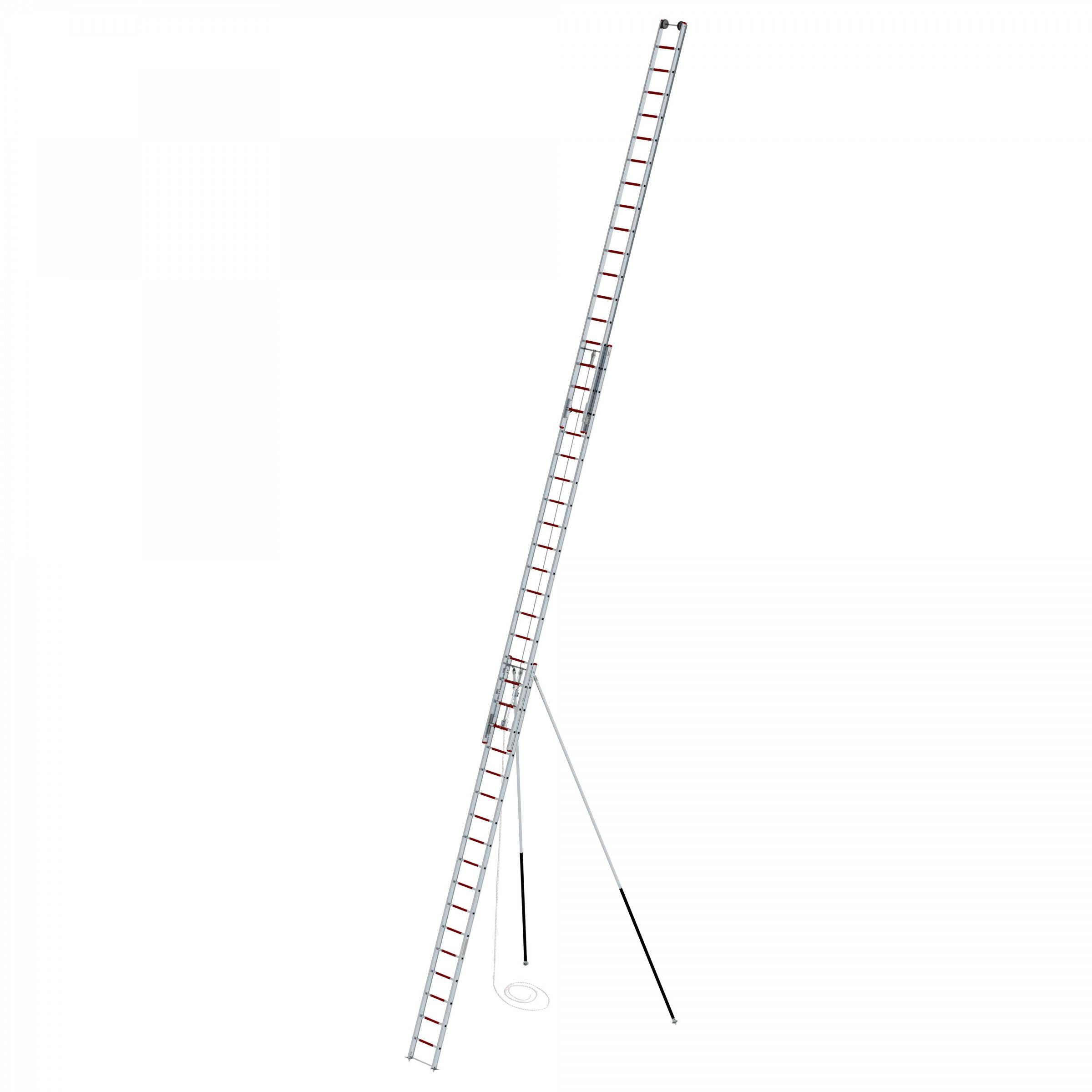 MUNK Rettungstechnik Seilzugleiter 3-teilig aus Aluminium