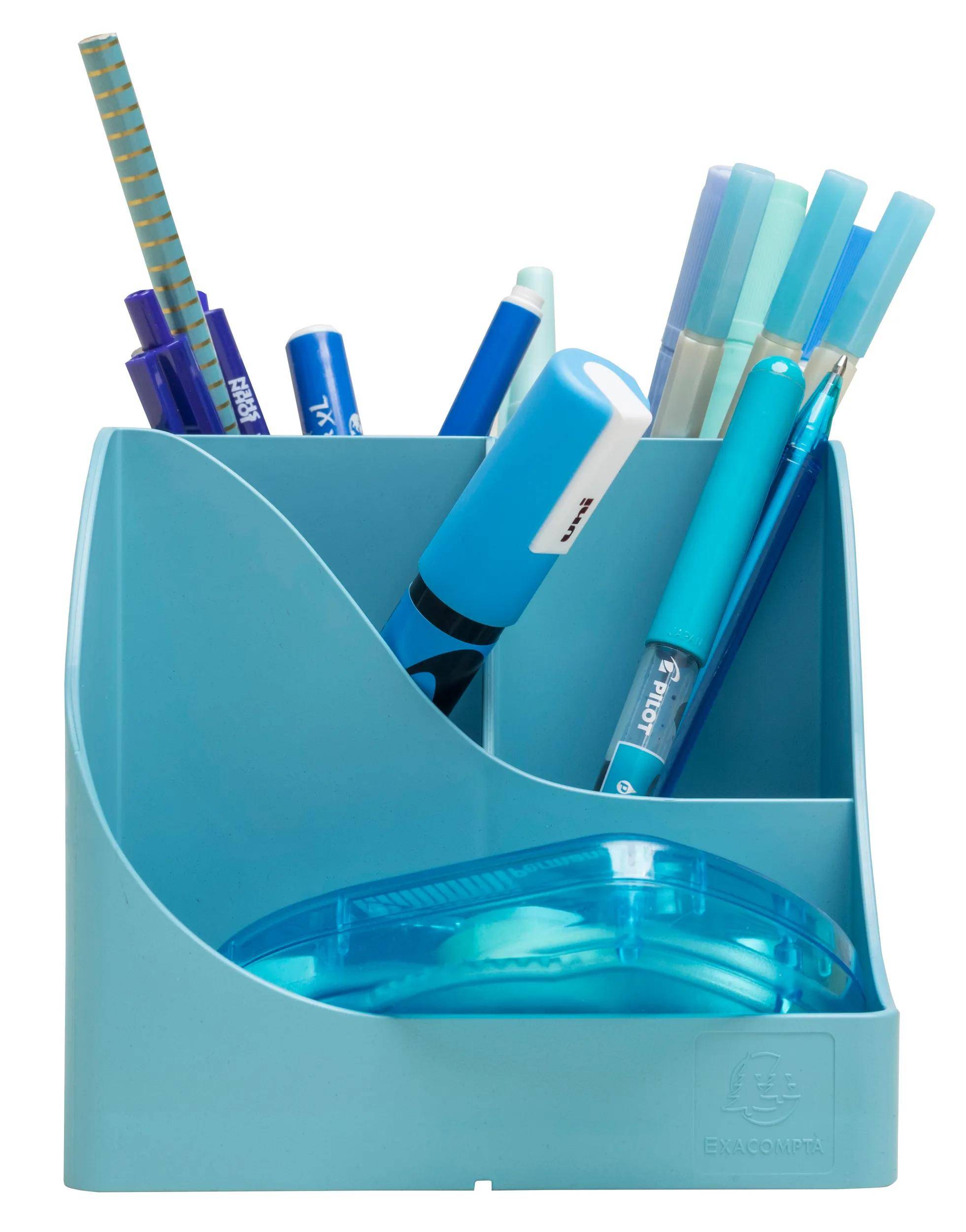 Exacompta 69591D 4x Stifteköcher Pen Wave Pop'NCo Cyan