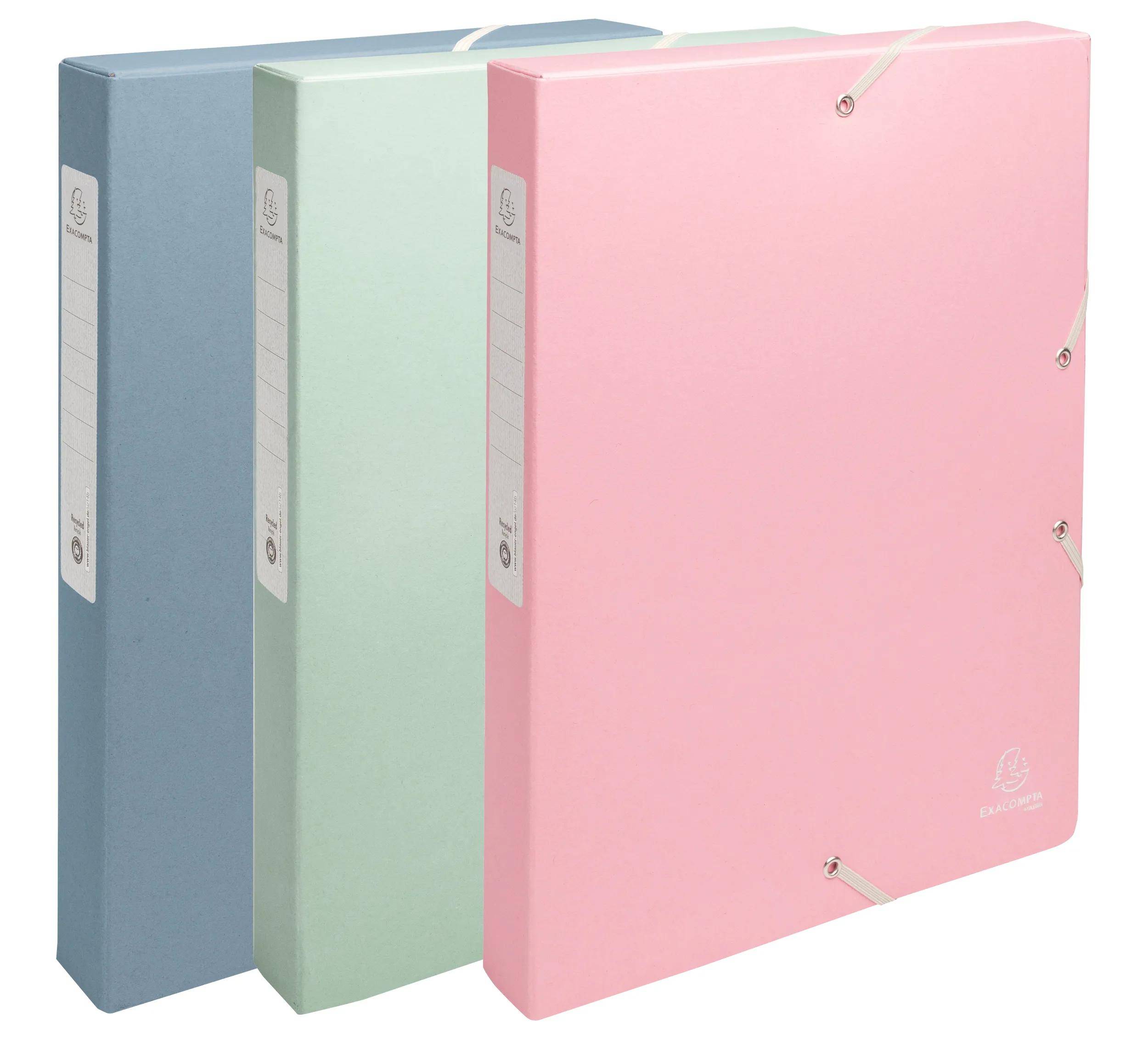 Exacompta 59339E 8x ArchivboxManila A4 40mm AutentiK sortiert