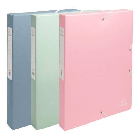 Exacompta 59239E 8x ArchivboxManila A4 25mm AutentiK sortiert