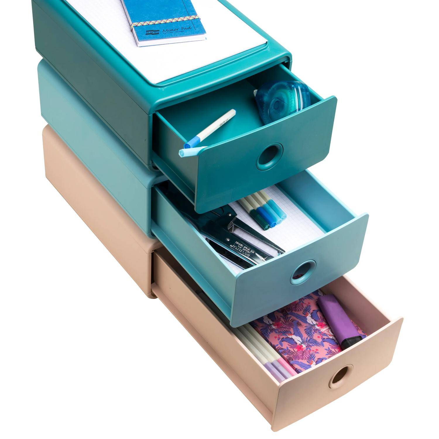 Exacompta 315406D 3x Ablagemodul Tiny Box Skandi Sortiert