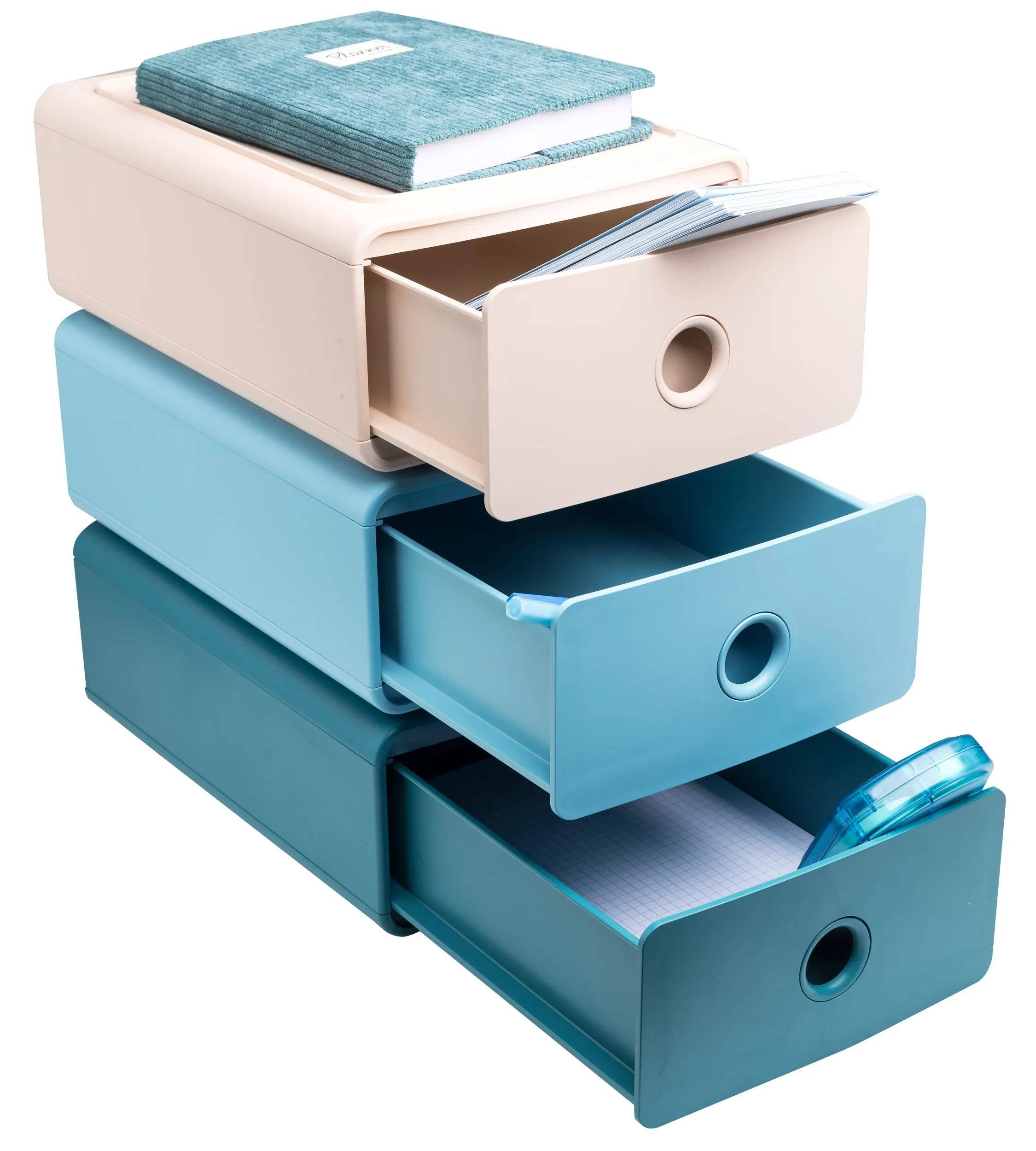 Exacompta 315406D 3x Ablagemodul Tiny Box Skandi Sortiert