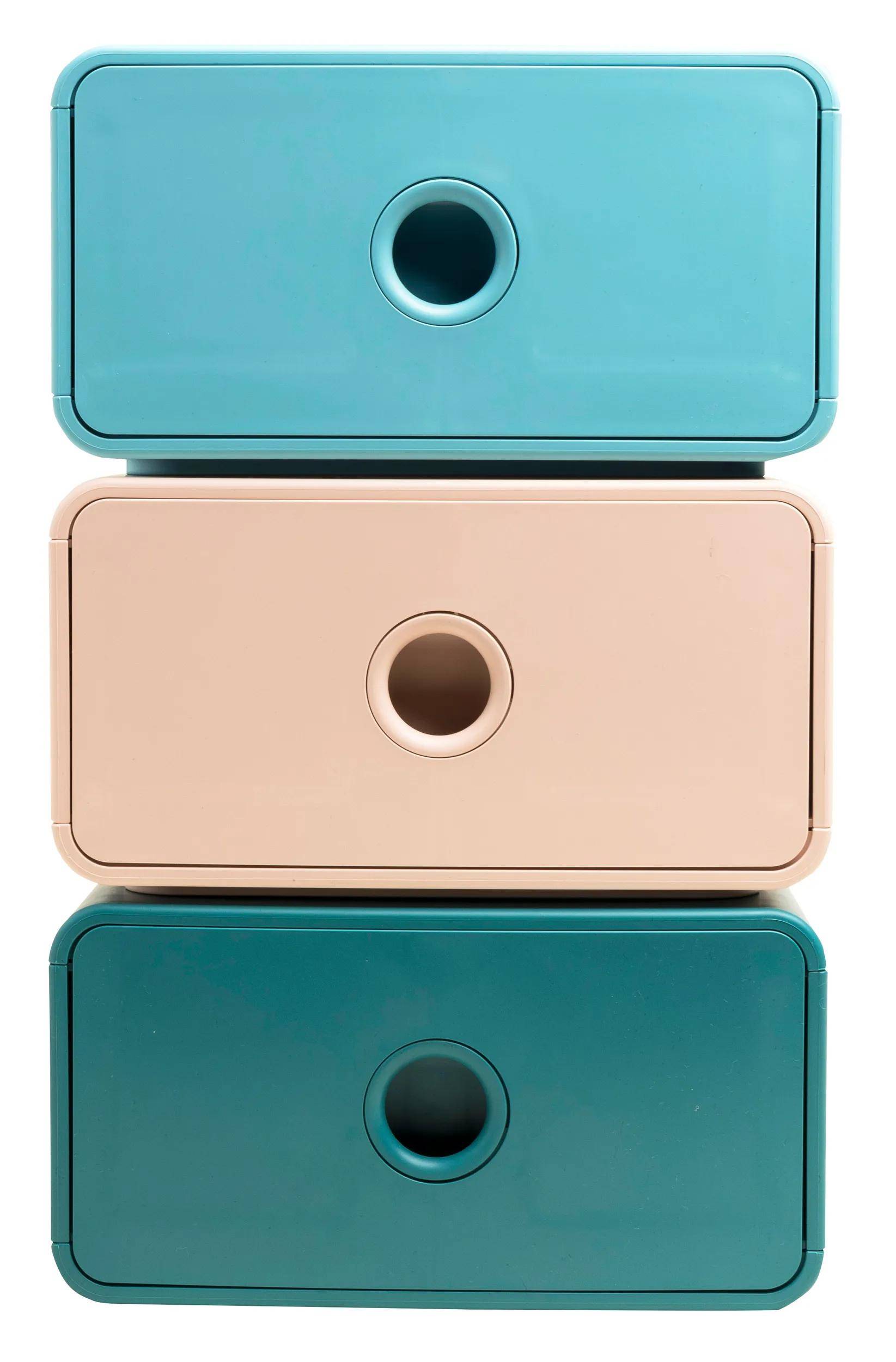 Exacompta 315431D 3x Ablagemodul Tiny Box Skandi Hellrosa