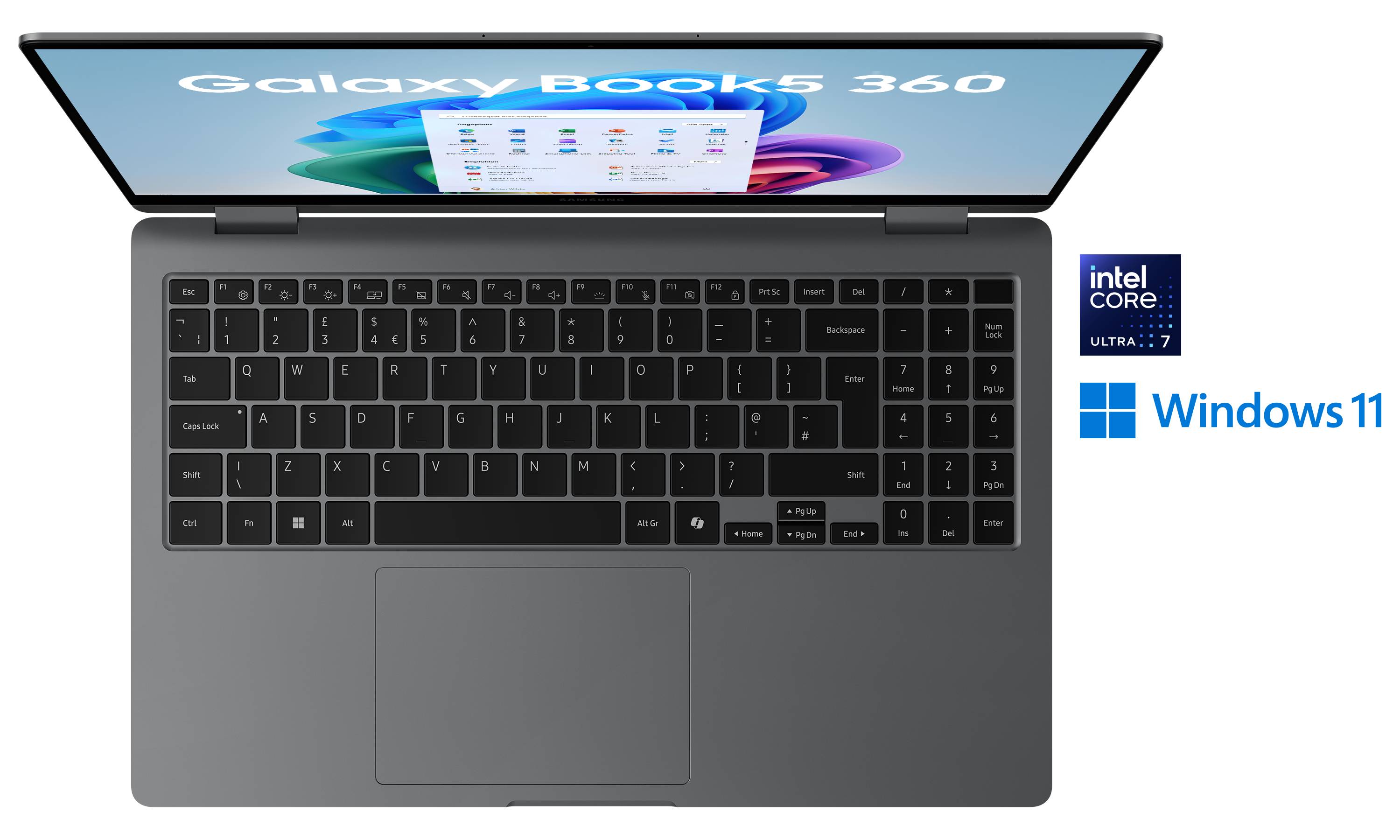 Samsung Galaxy Book5 Pro 360 Core Ultra7 256V 512GB/16GB grau (2025)