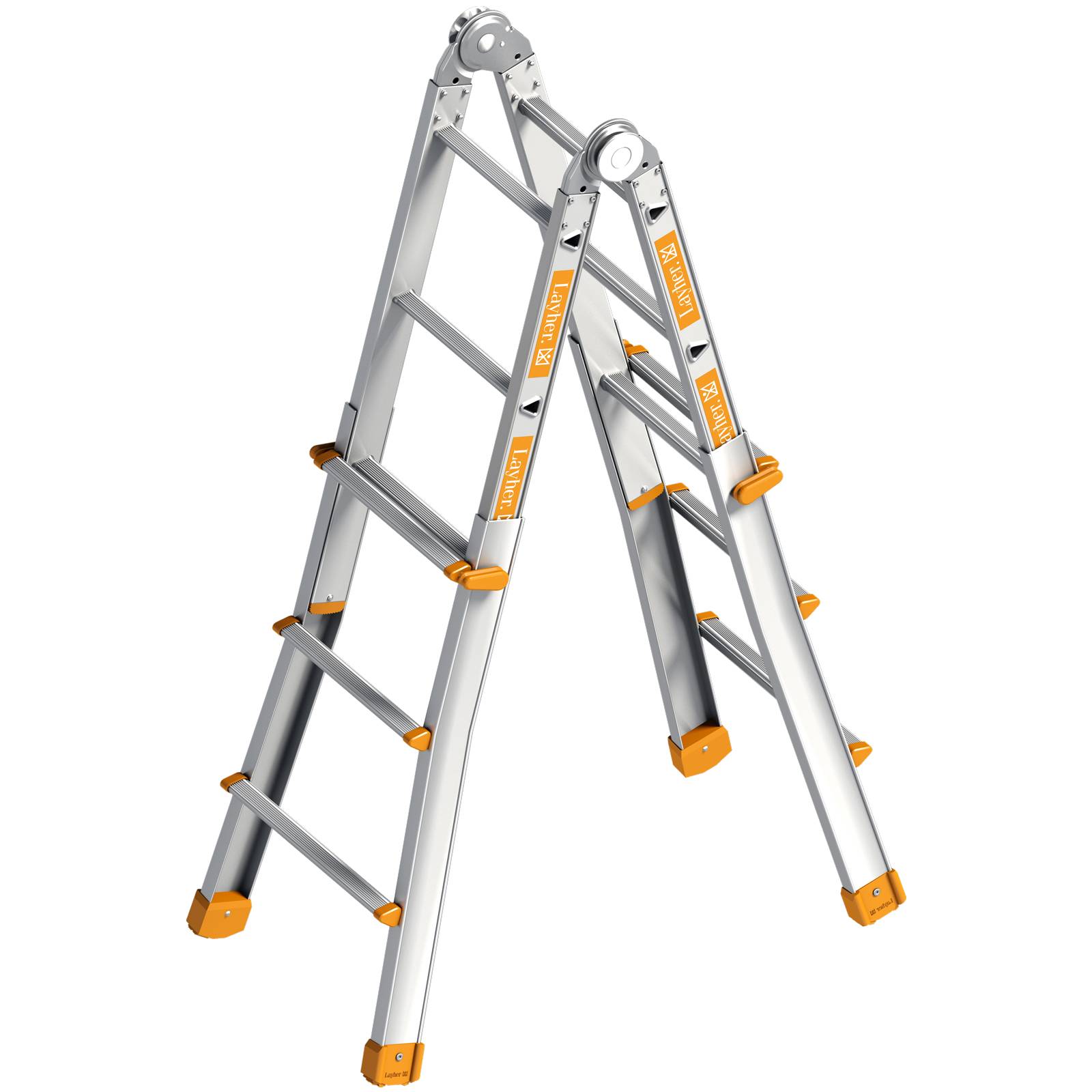 Layher Topic 1058 Teleskopleiter 4x3 Sprossen