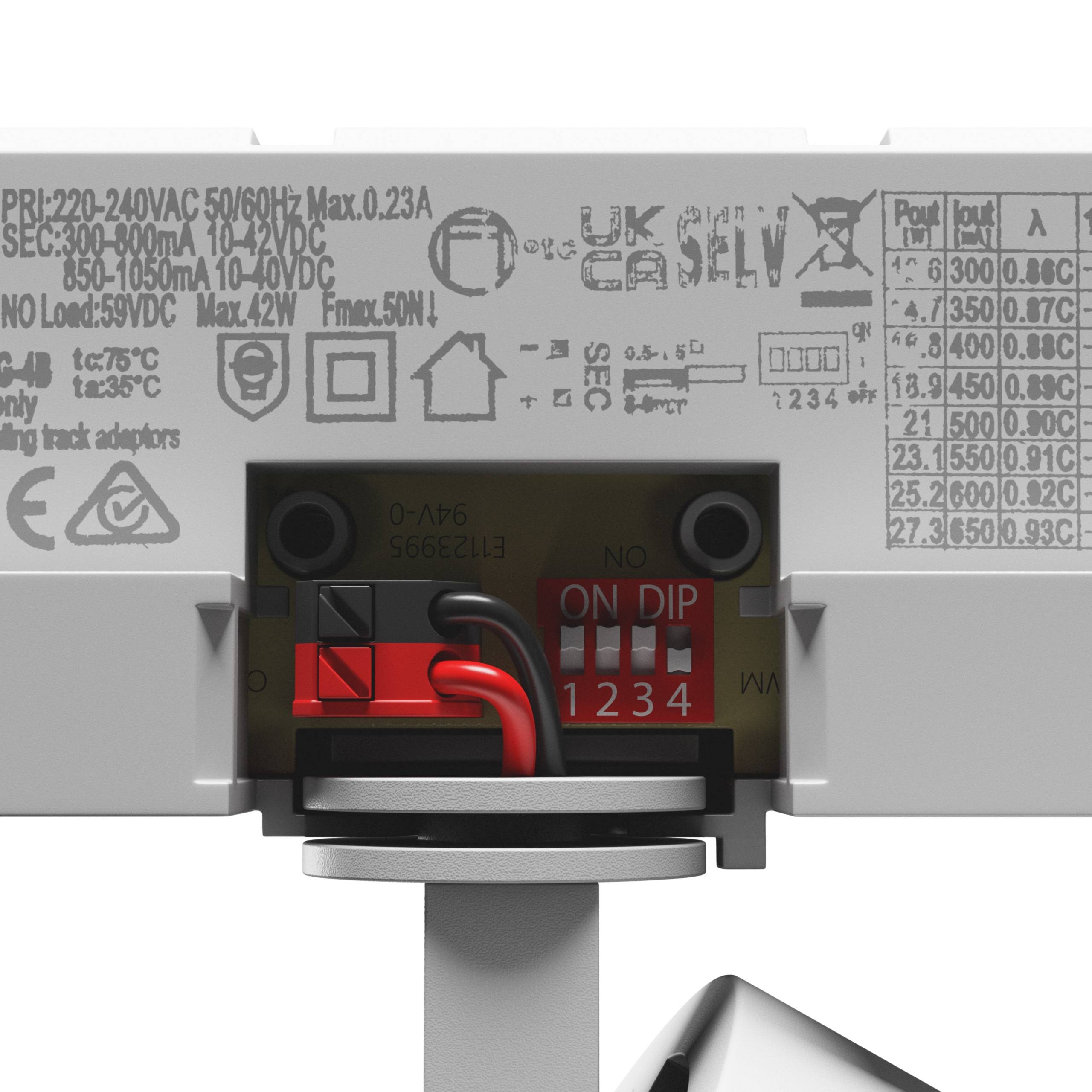 Spectrum LED 3-Phasen Stromschienenstrahler ARTEMIDA MAXI 12-42W 1300-3800lm weiß 36°/60° Warmweiß 3000K