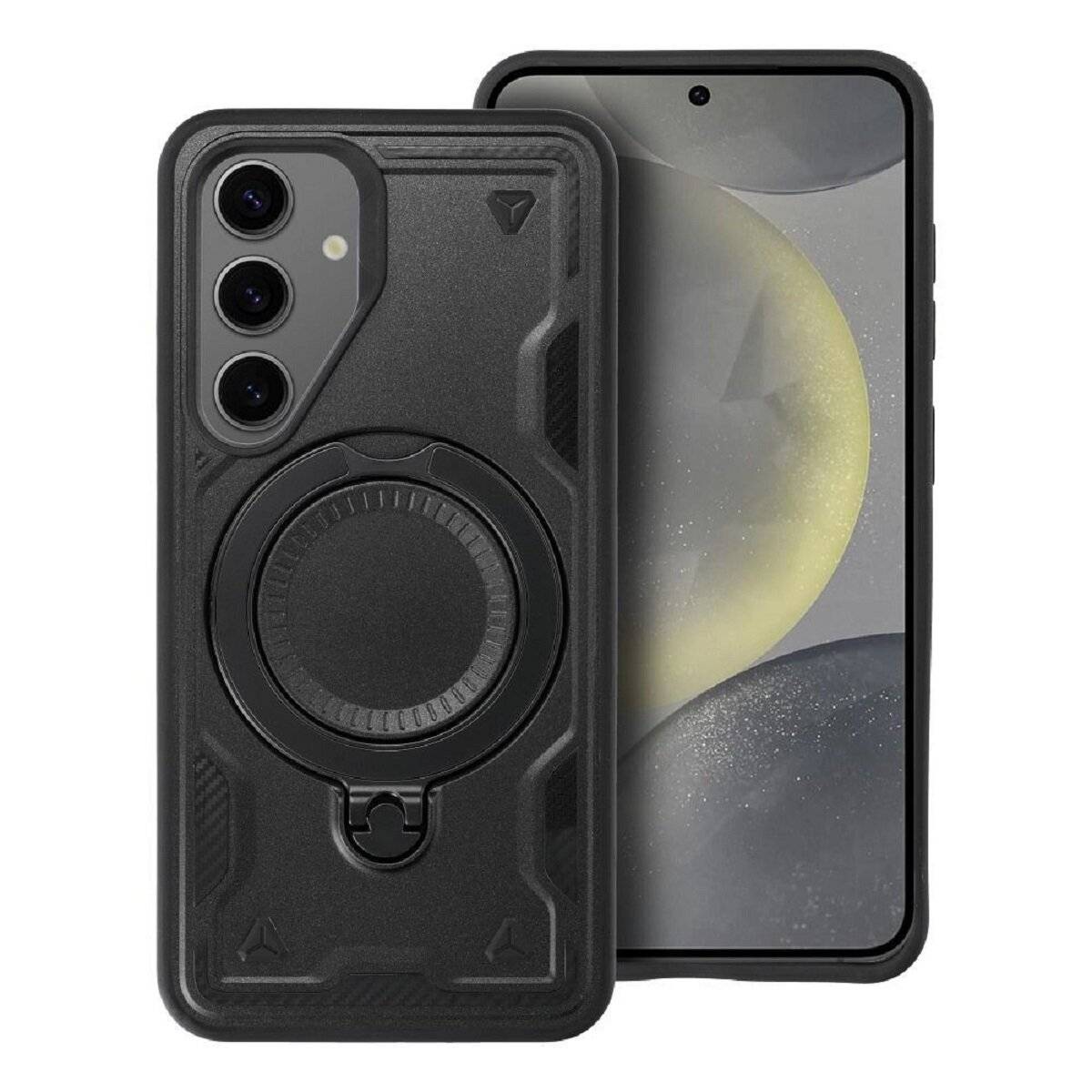 Bumper Verstärktes Handyhülle mit Ständer kompatibel mit Xiaomi 14C Schwarz