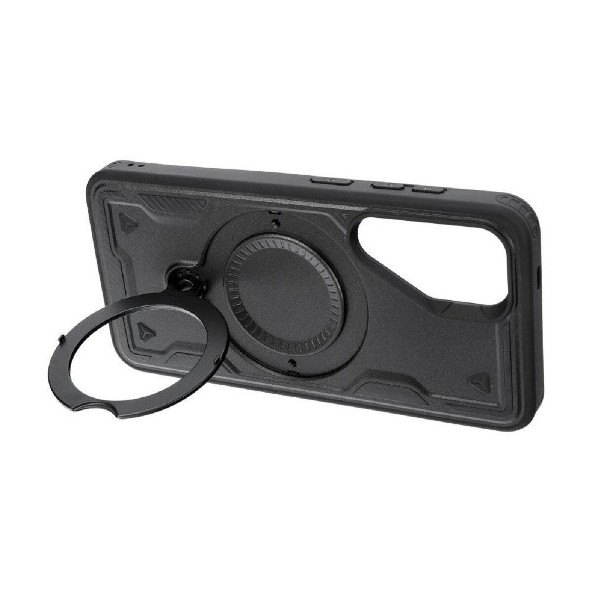 Bumper Verstärktes Handyhülle mit Ständer kompatibel mit Xiaomi 14C Schwarz