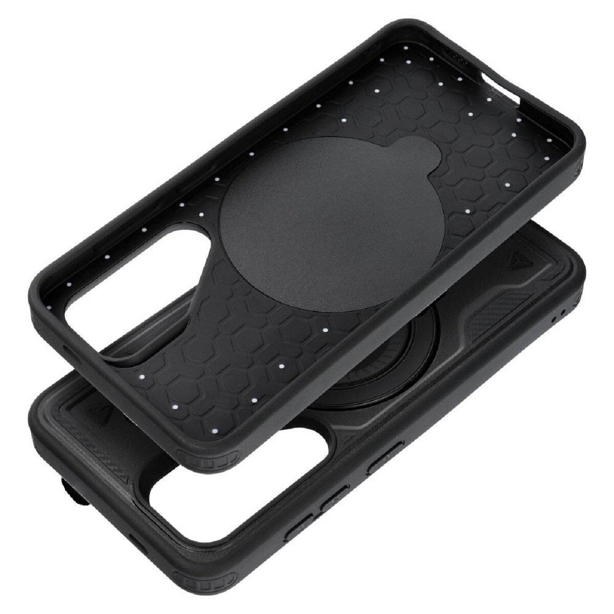 Bumper Verstärktes Handyhülle mit Ständer kompatibel mit Xiaomi 14C Schwarz