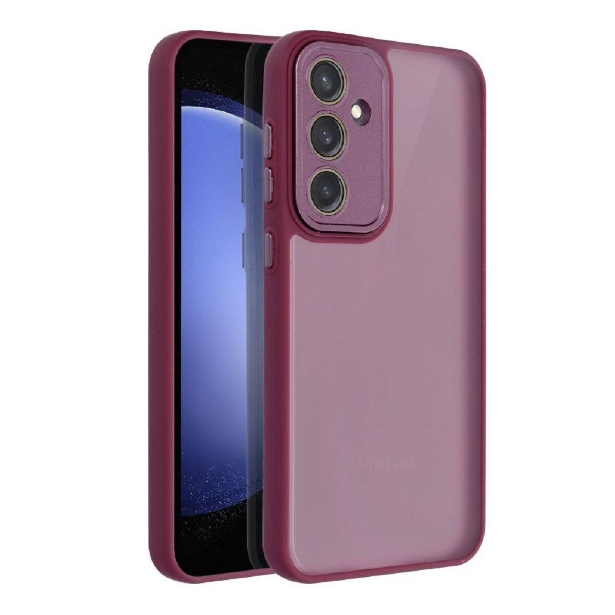 Bumper Schutzhülle – Schockabsorbierende Handyhülle kompatibel mit Samsung Galaxy S25 Lila