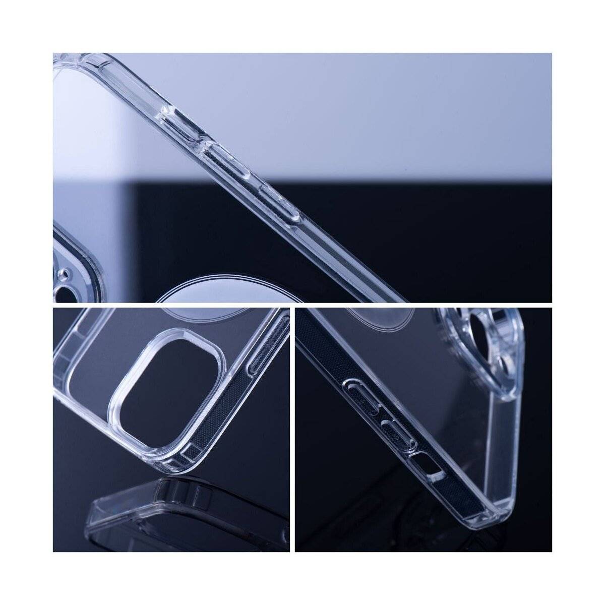 Clear Mag Cover Handyhülle Modern Transparent mit Magnetring Kompatibel mit Apple iPhone 17 Pro