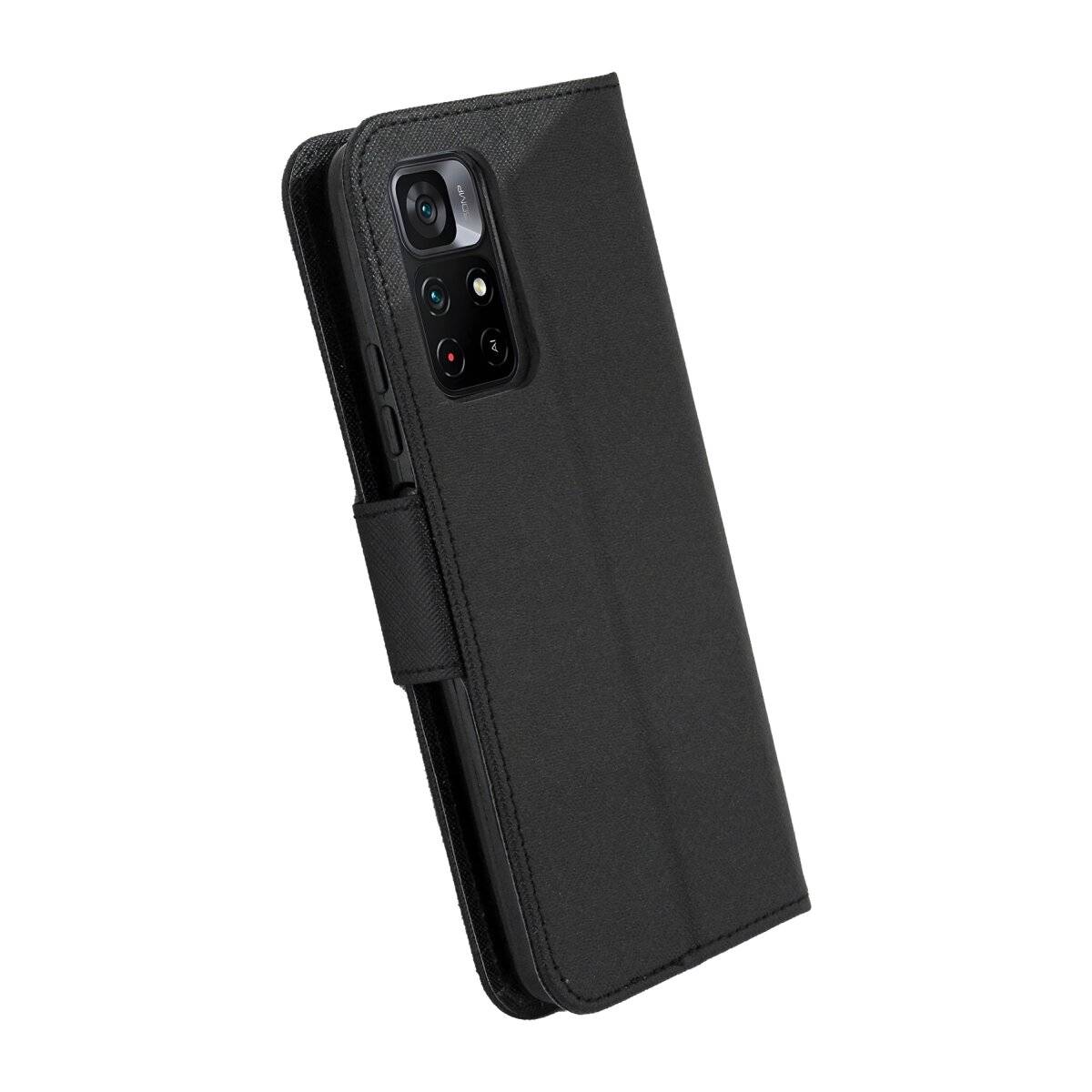 Buch Tasche "Fancy" kompatibel mit XIAOMI Redmi 14c mit Standfunktion, Kartenfach Schwarz