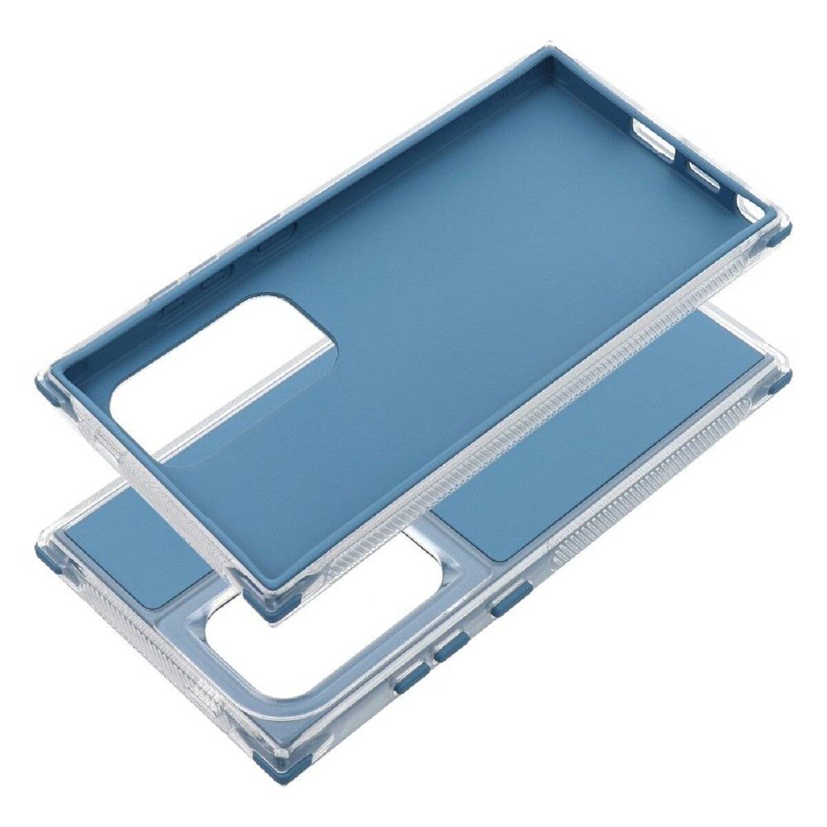 Stylische Bumper Handyhülle – Moderner Look und Robuster Schutz kompatibel mit Samsung Galaxy S25 Blau