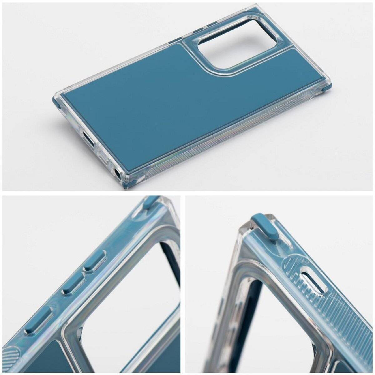 Stylische Bumper Handyhülle – Moderner Look und Robuster Schutz kompatibel mit Samsung Galaxy S25 Blau