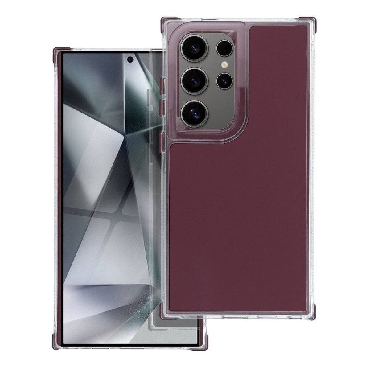 Stylische Bumper Handyhülle – Moderner Look und Robuster Schutz kompatibel mit Samsung Galaxy S25 Ultra Lila