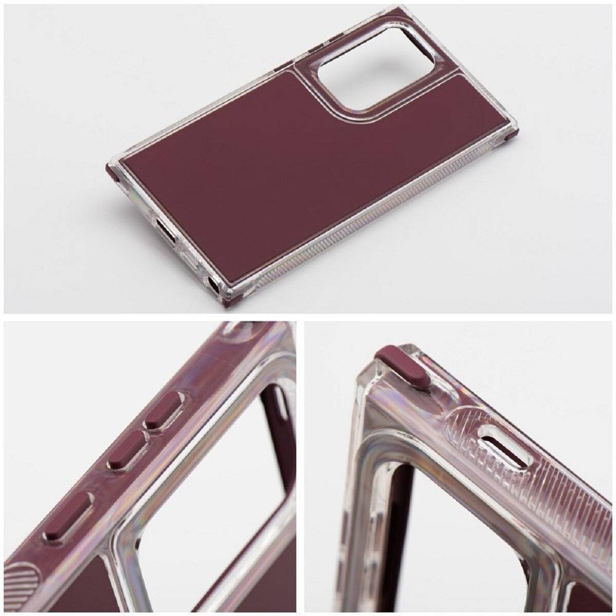 Stylische Bumper Handyhülle – Moderner Look und Robuster Schutz kompatibel mit Samsung Galaxy S25 Ultra Lila