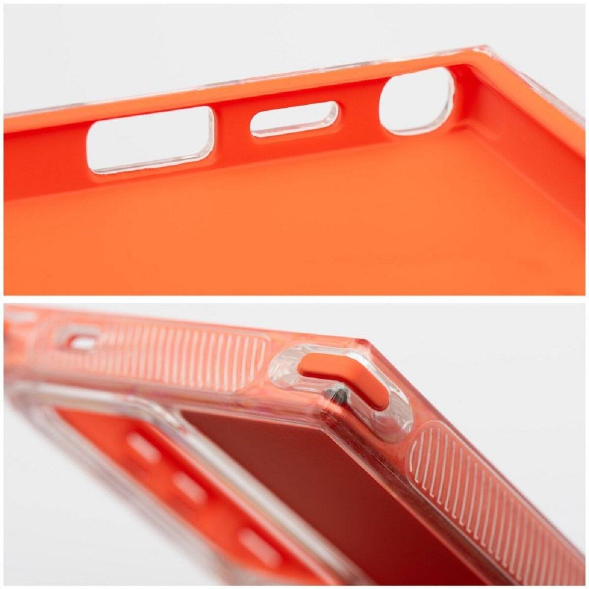 Stylische Bumper Handyhülle – Moderner Look und Robuster Schutz kompatibel mit Samsung Galaxy S25 Plus Orange