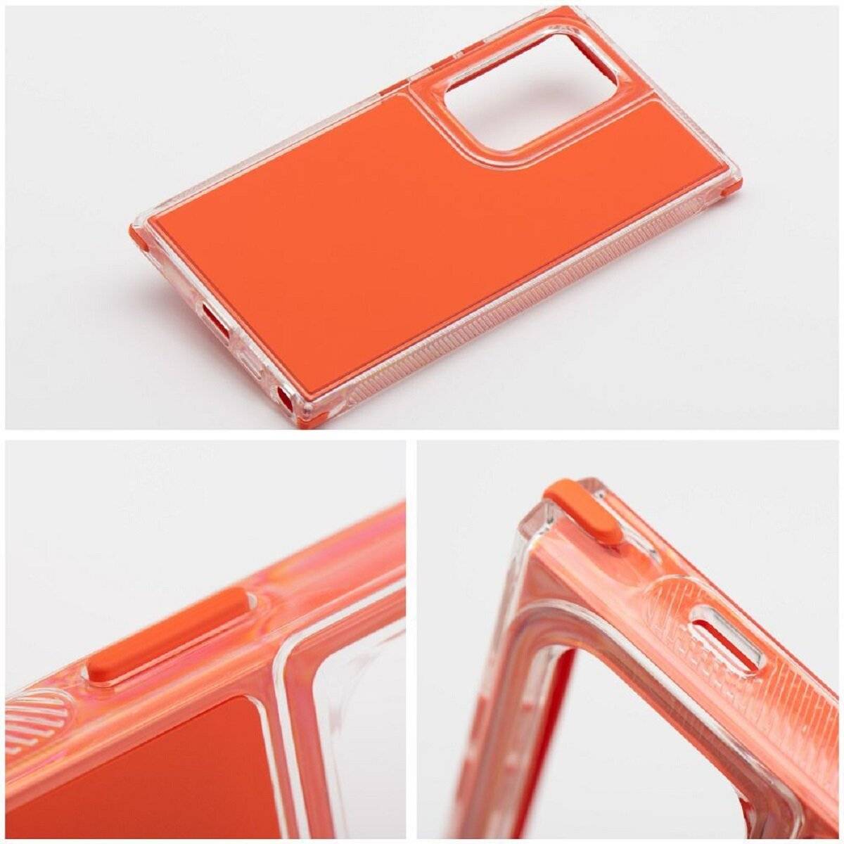 Stylische Bumper Handyhülle – Moderner Look und Robuster Schutz kompatibel mit Samsung Galaxy S25 Plus Orange