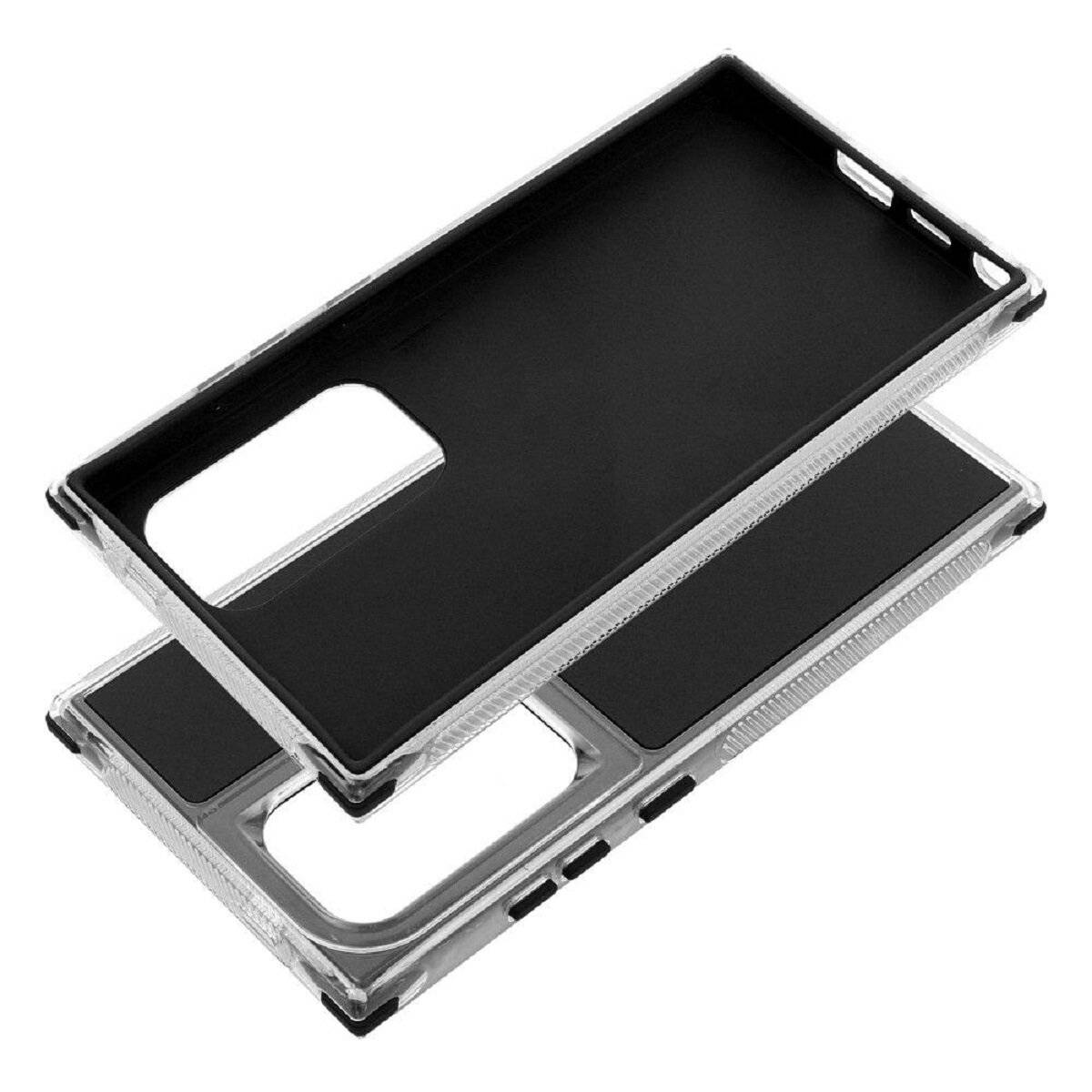 Stylische Bumper Handyhülle – Moderner Look und Robuster Schutz kompatibel mit Samsung Galaxy S25 Plus Schwarz