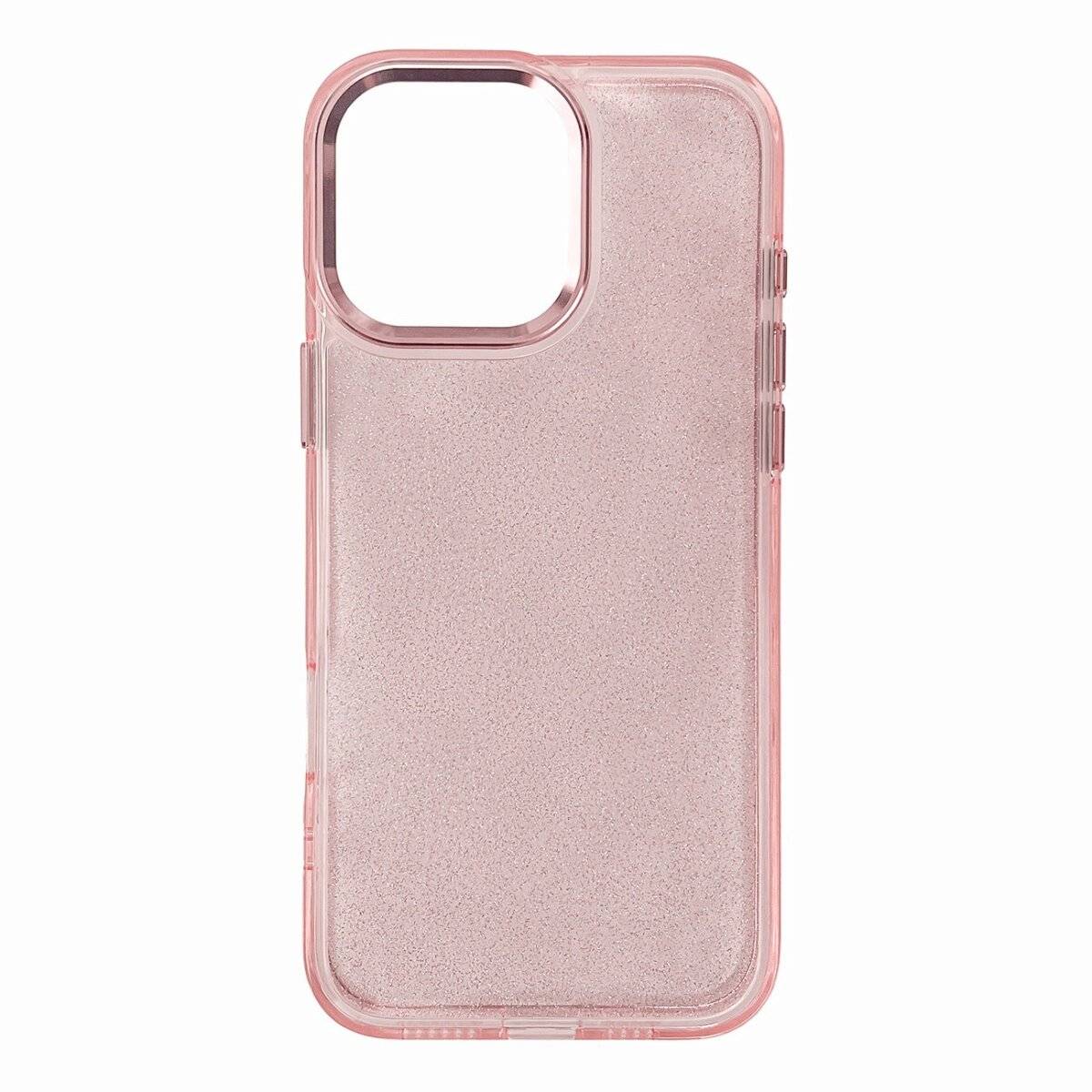 Glitter Case Bumper Handyhülle Schutzhülle kompatibel mit iPhone 16 Pro Max Rosa
