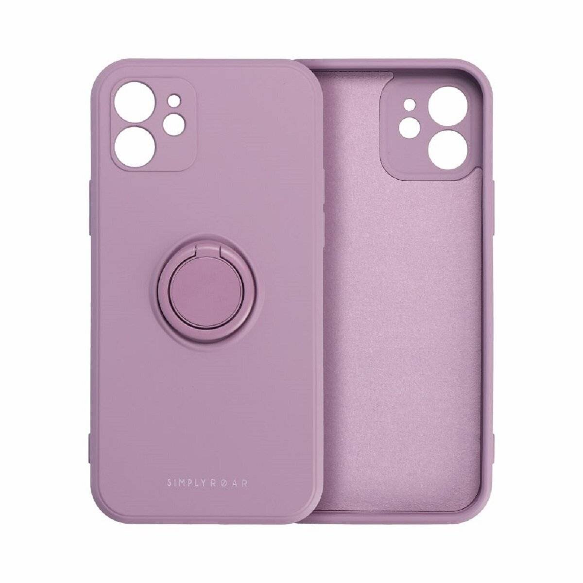 Roar Case Amber Schutzhülle Bumper Handyhülle mit Ringhalterung kompatibel mit Samsung Galaxy S25 Ultra Lila