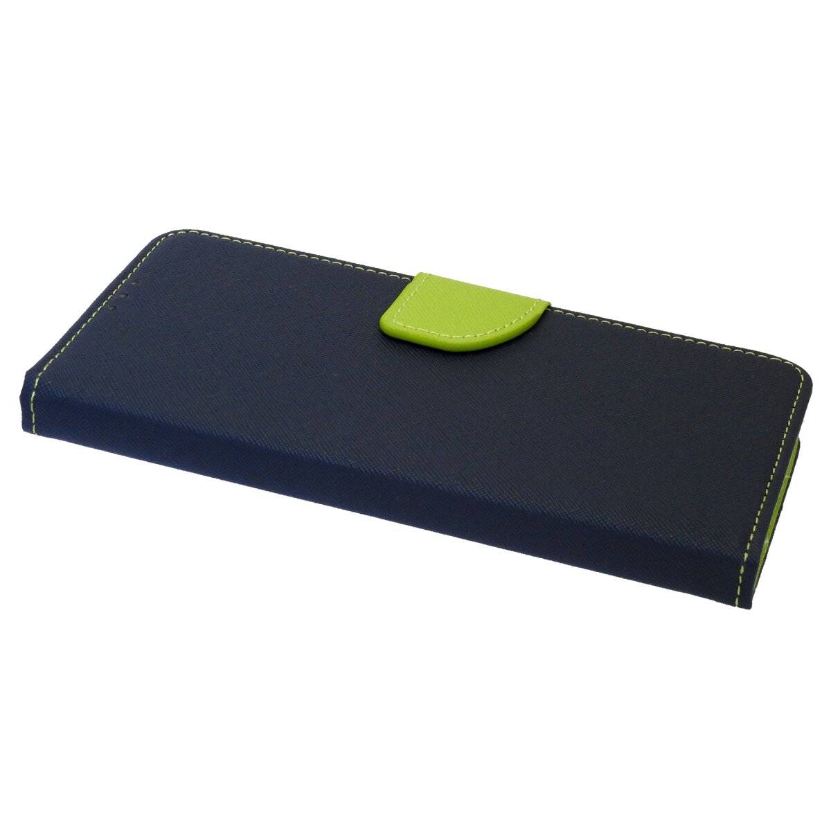 Buch Tasche "Fancy" kompatibel mit XIAOMI REDMI 14C Handy Hülle Schutzhülle mit Standfunktion, Kartenfach Blau-Grün