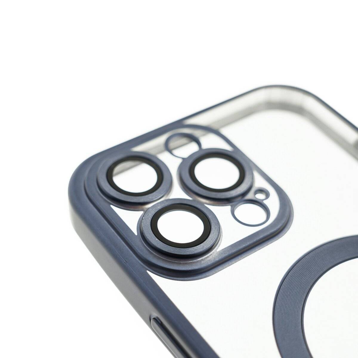 MagSafe Hülle mit Kameraschutz kompatibel mit Samsung Galaxy S25 Dunkelblau