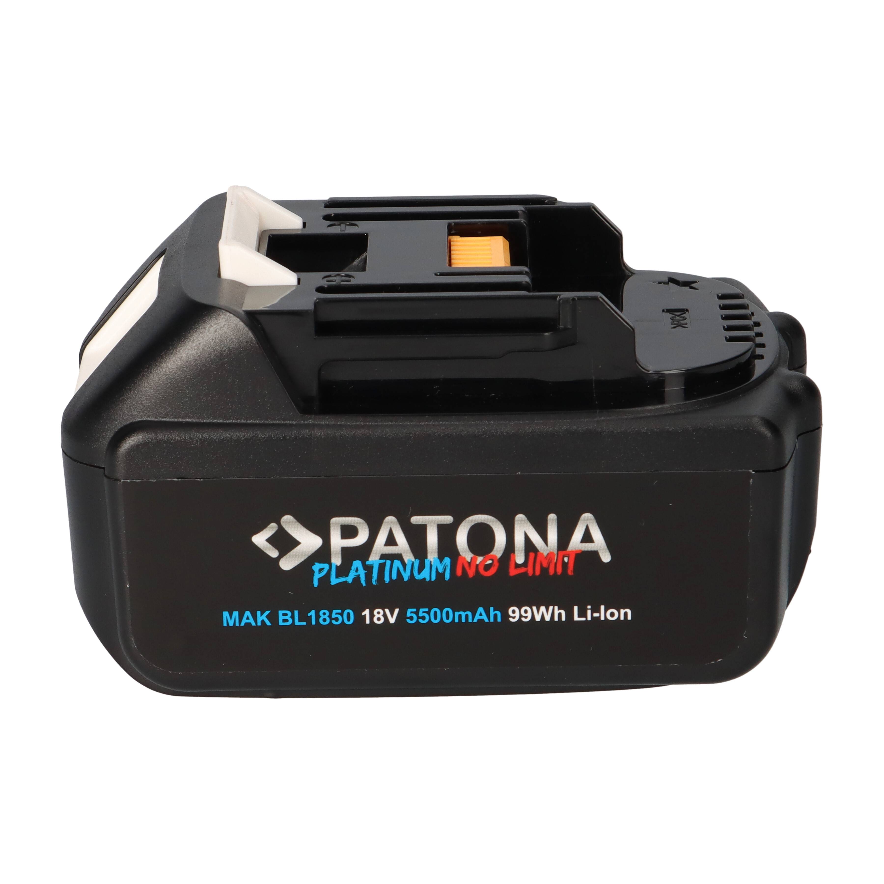 18V Akku Makita BL1850 für Makita LXT-Serie mit USB-C PD65W