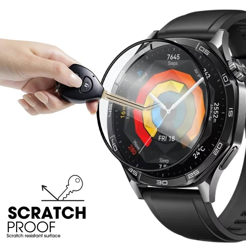 Für Huawei Watch GT 5 Pro 46mm Plexiglas Display Full Schutz Folie Transparent