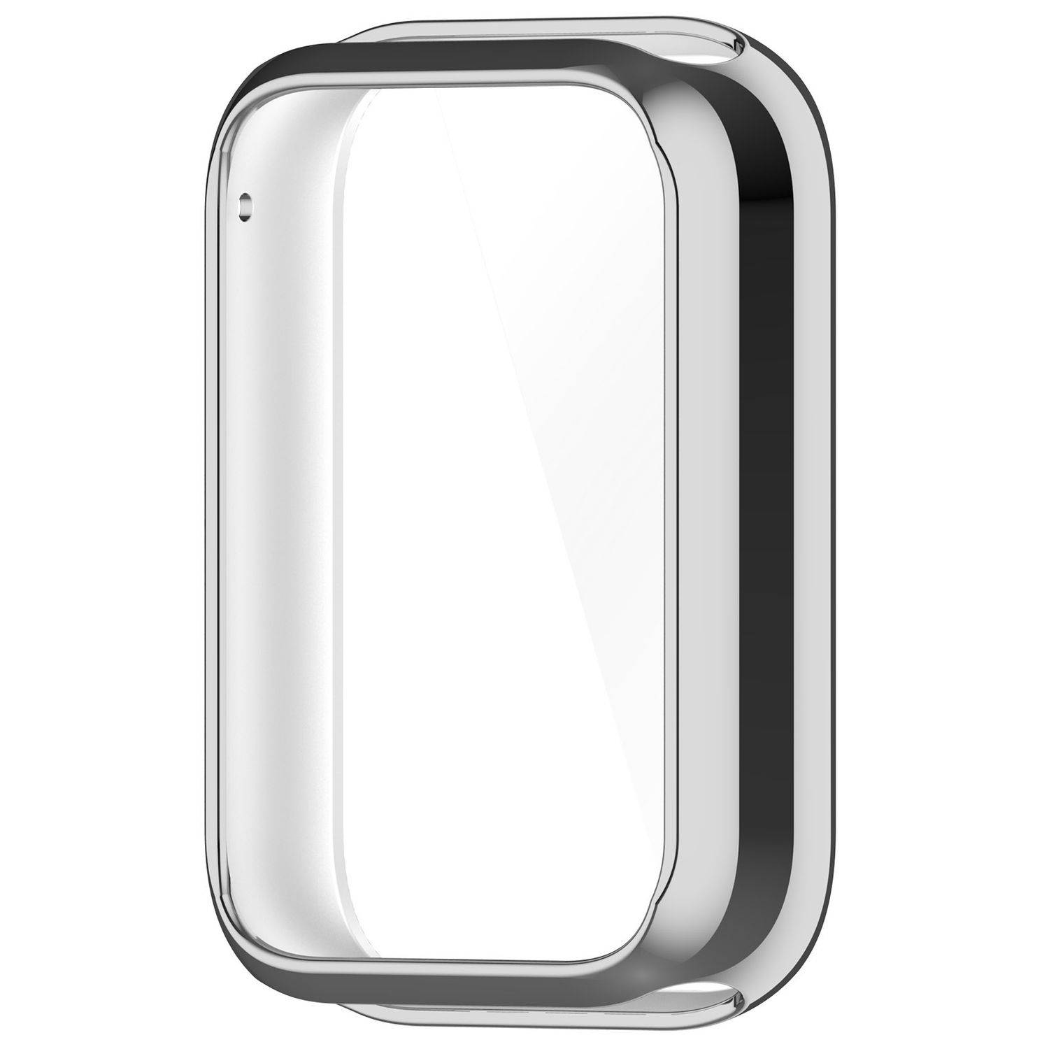 Für Xiaomi Smart Band 9 Pro Full Cover Soft TPU All Inclusive Smart Case Schutz Hülle Silber