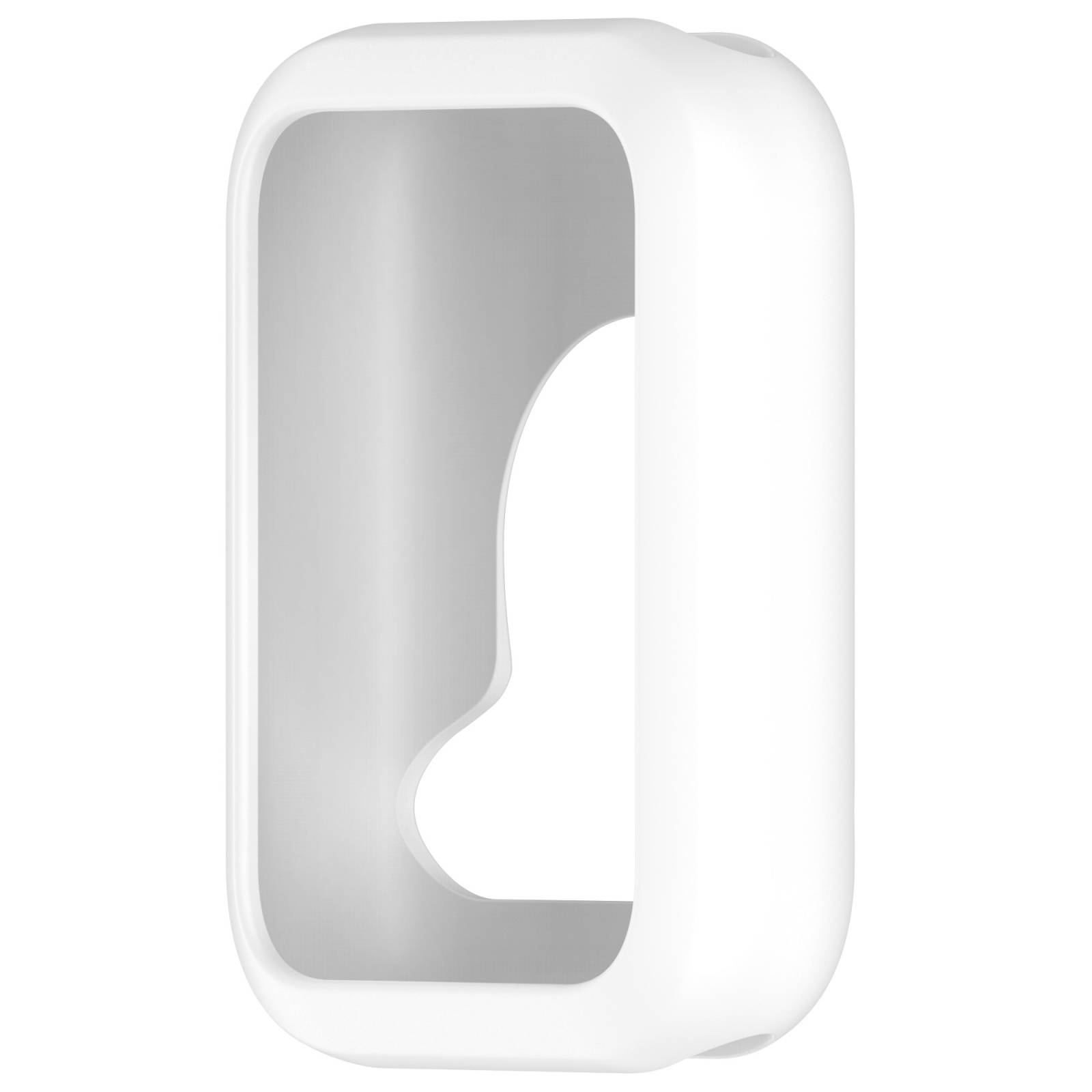 Weißes Icon mit abgerundeten Ecken, grauem vertieftem Inneren und weißem vertikalem Ausschnitt, der einem Kleinbuchstaben 'o' oder rahmenförmigen Buchstaben ähnelt.
