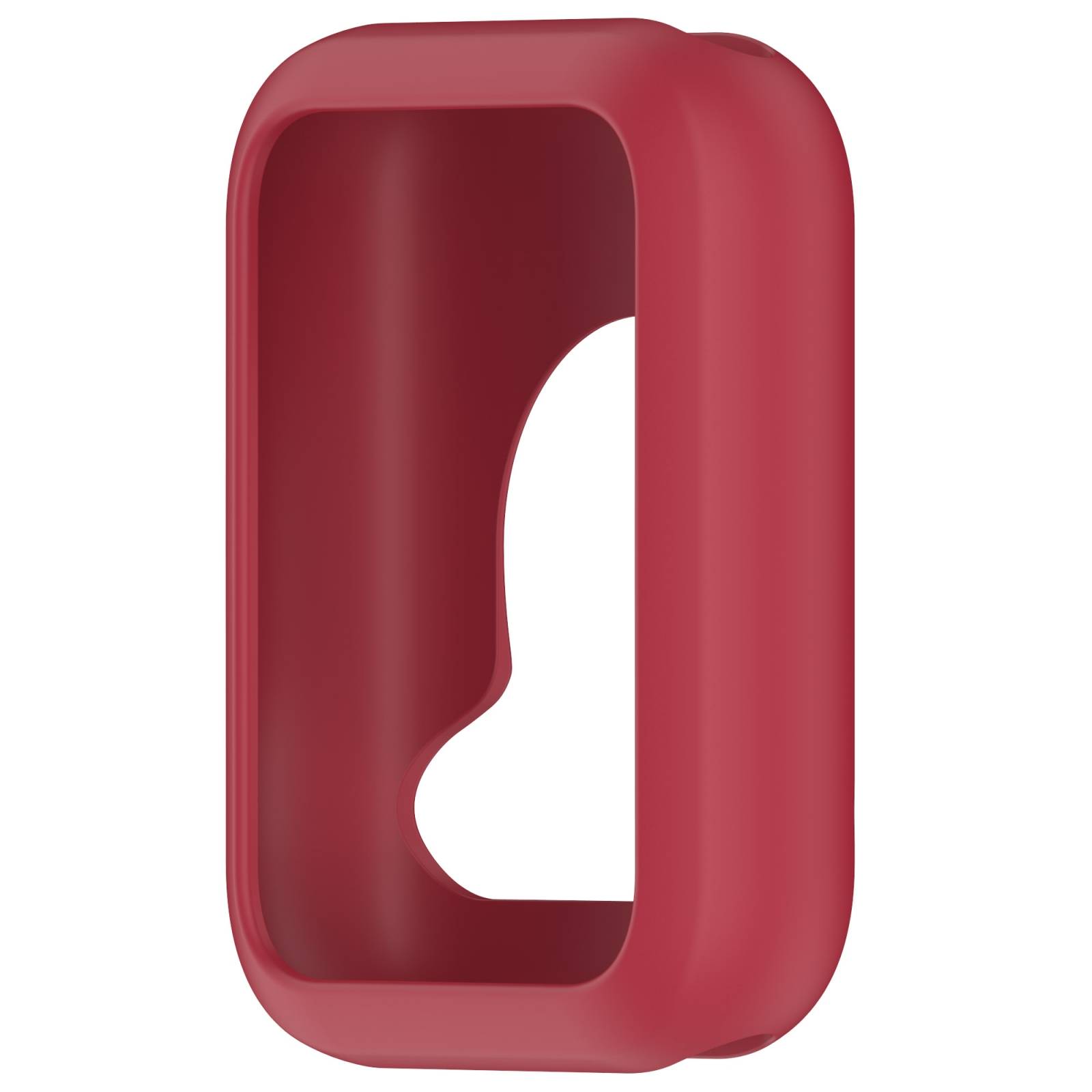 Ein glänzendes rotes 3D-Symbol mit abgerundeten Ecken und einer weißen schlüssellochförmigen Aussparung in der Mitte.