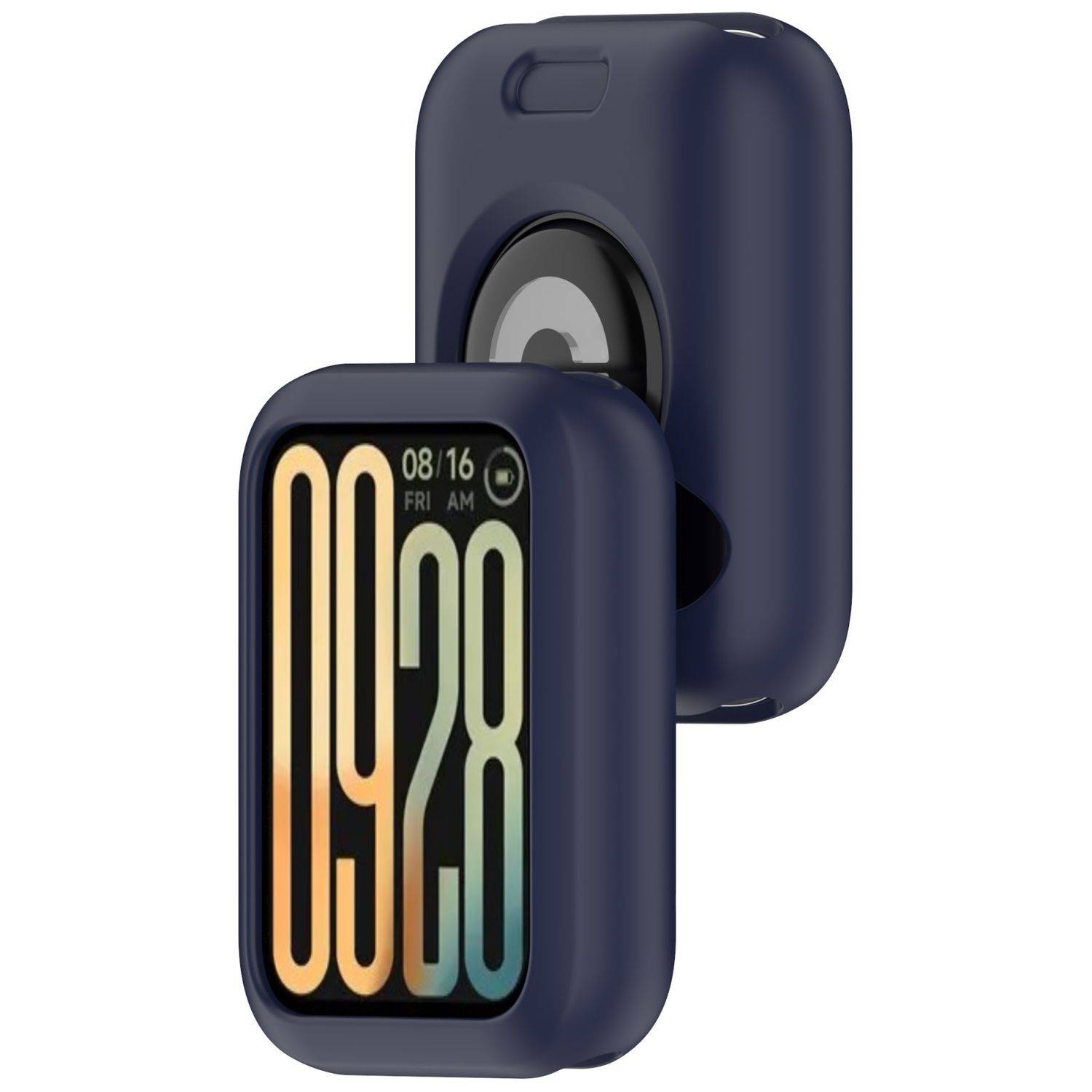 Für Xiaomi Smart Band 9 Pro Silikon Design Watch Schutz Gehäuse Hülle Case Cover Blau