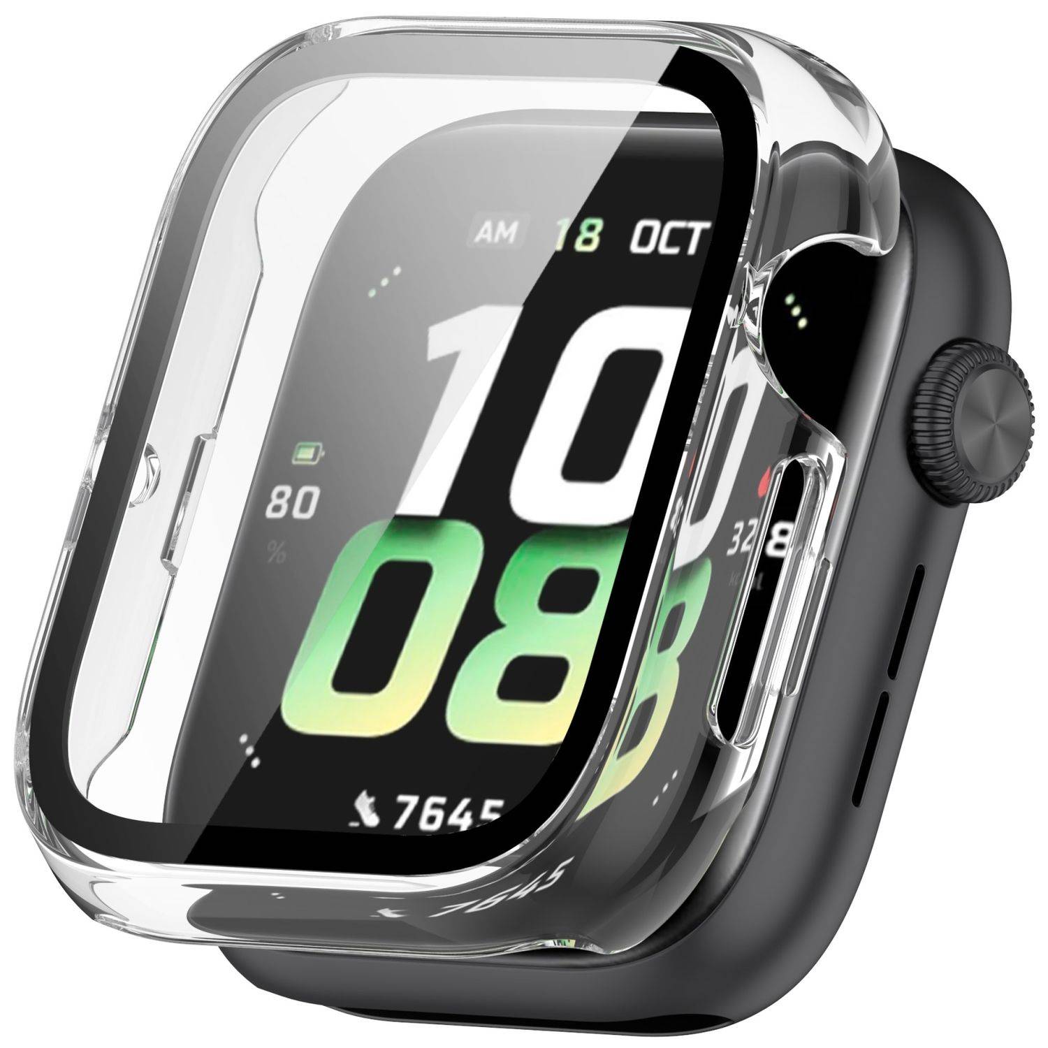 Für Honor Watch 5 Kunststoff PC Smart Hülle + Tempered H9 Hart Glas Transparent