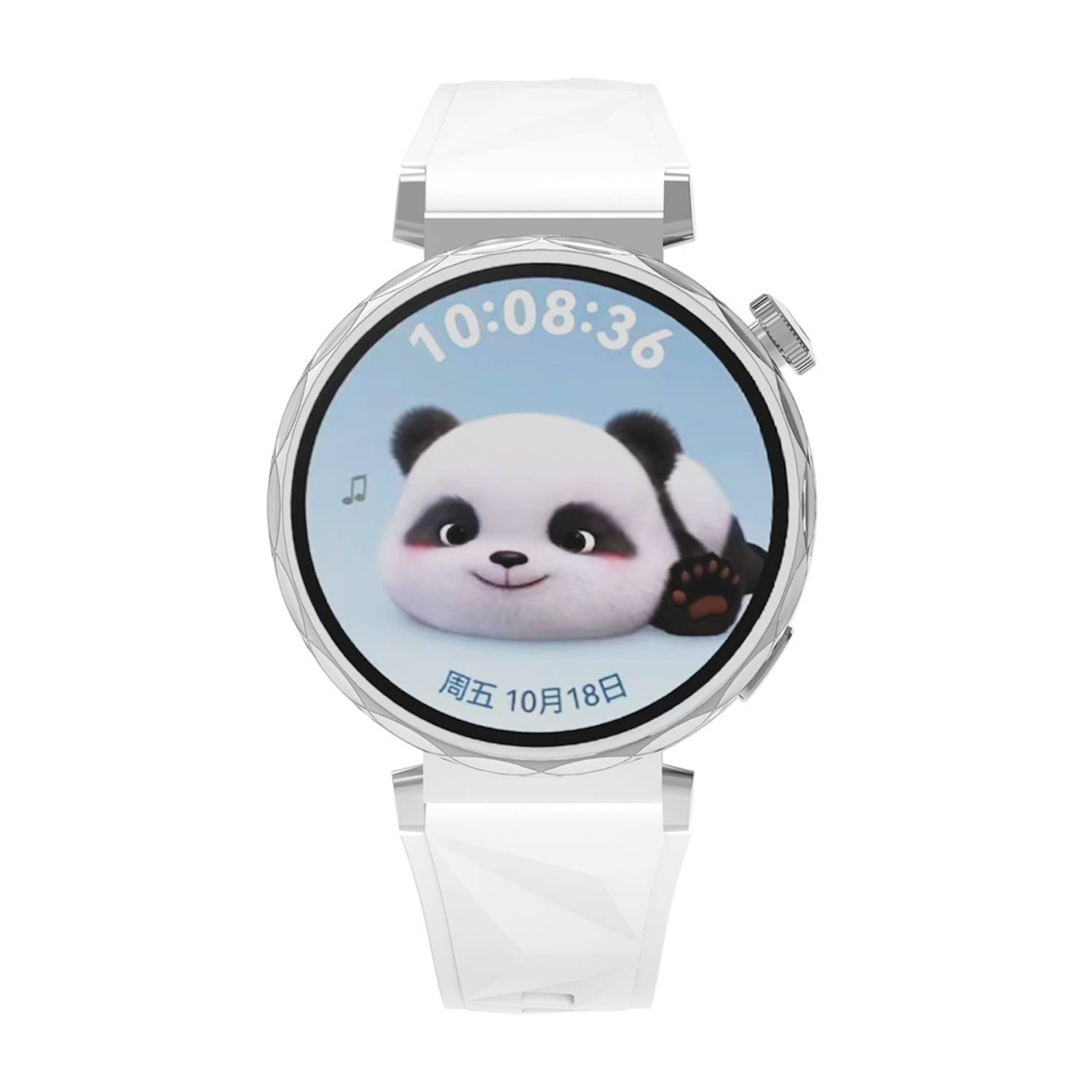 Für Huawei Watch GT 5 41mm Design 18mm Sport Silikon Smart Watch Armband Weiß