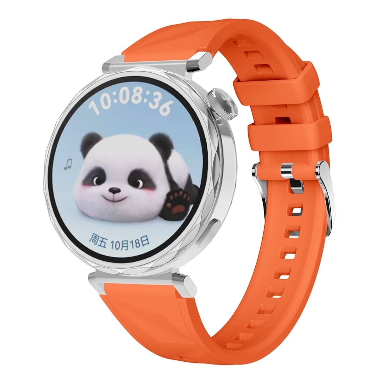 Für Huawei Watch GT 5 41mm Design 18mm Sport Silikon Smart Watch Armband Orange