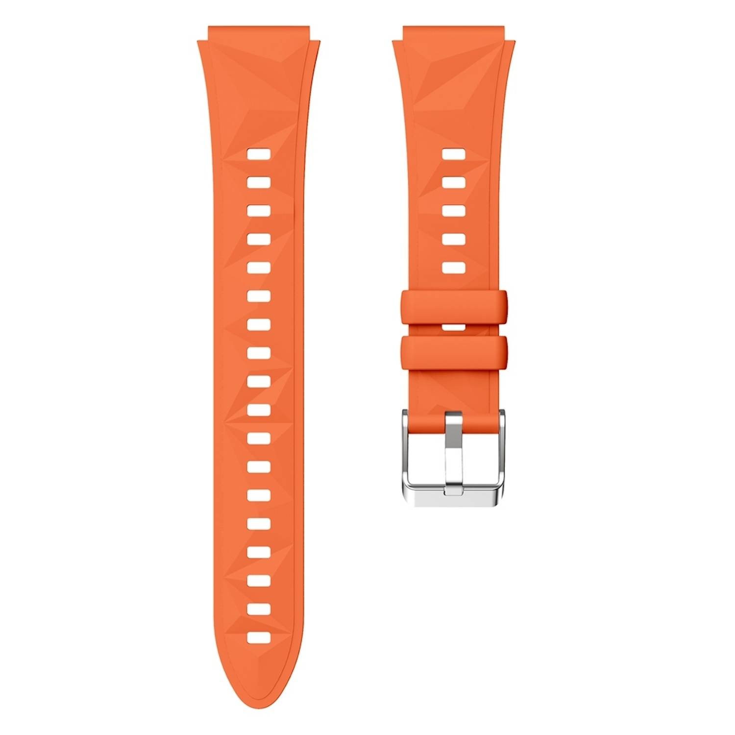 Für Huawei Watch GT 5 41mm Design 18mm Sport Silikon Smart Watch Armband Orange