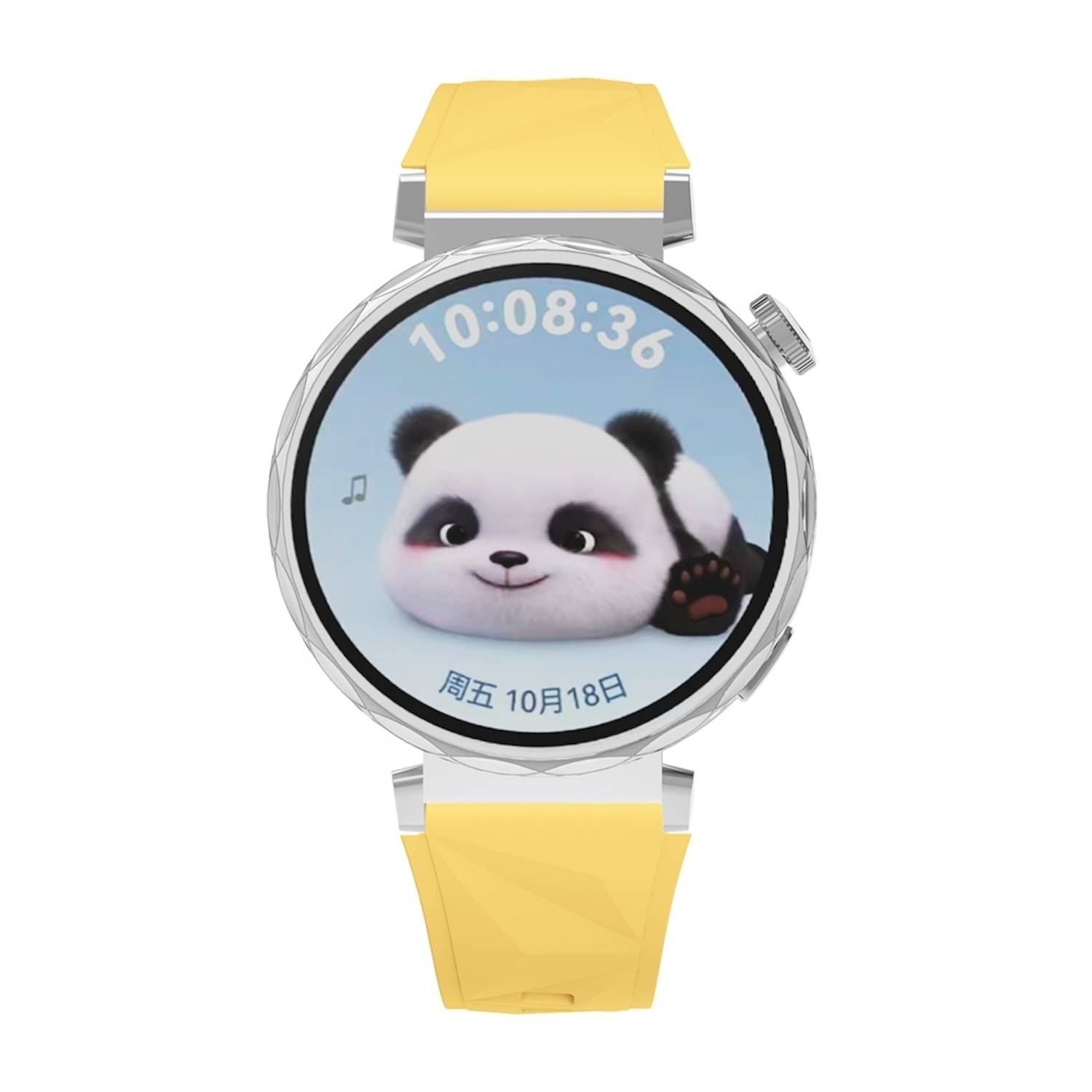 Für Huawei Watch GT 5 41mm Design 18mm Sport Silikon Smart Watch Armband Gelb