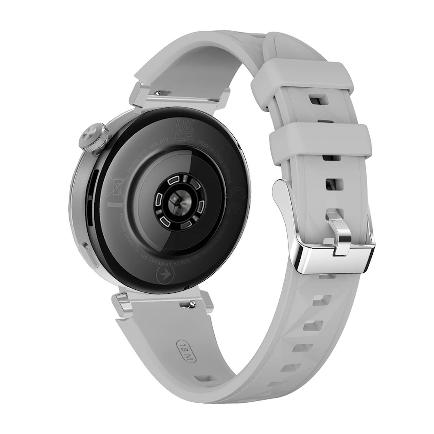 Für Huawei Watch GT 5 41mm Design 18mm Sport Silikon Smart Watch Armband Hellgrau