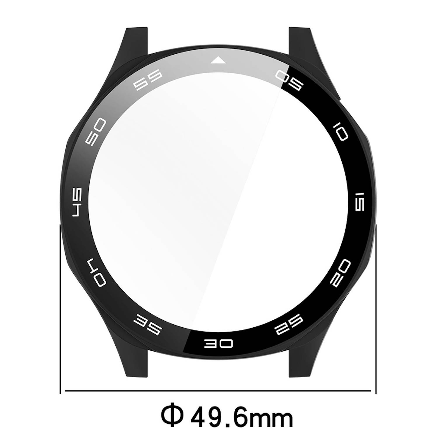 Für Huawei Watch GT 5 46mm Kunststoff Watch PC Hülle + Schutz Glas Transparent
