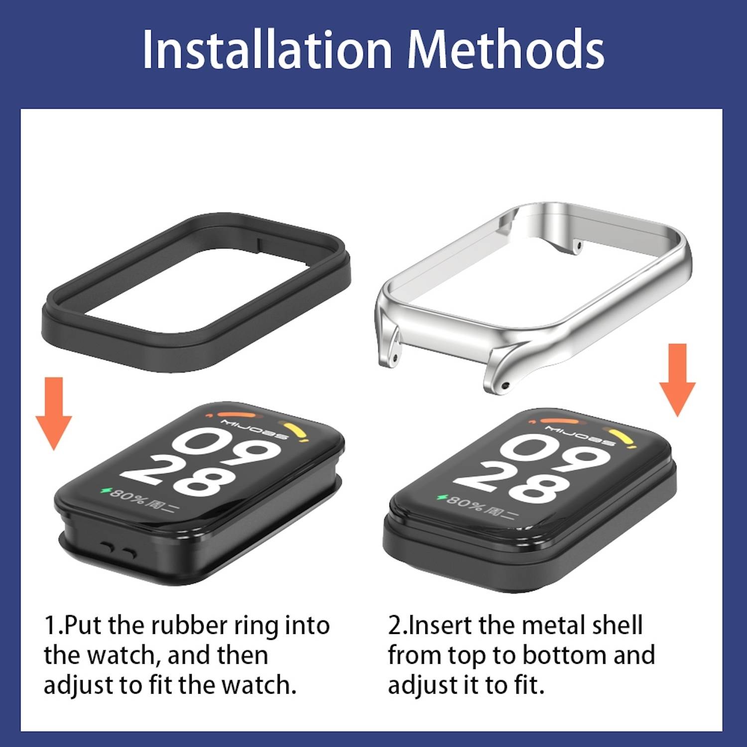 Für Xiaomi Smart Band 9 Active / Redmi Band 3 Milanese Edelstahl Armband Gold