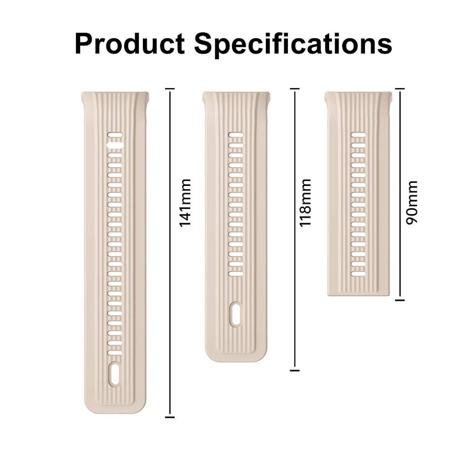 Für Huawei Watch D2 Hochwertiges Premium Atmungsaktives Silikon Ersatz Arm Band Beige