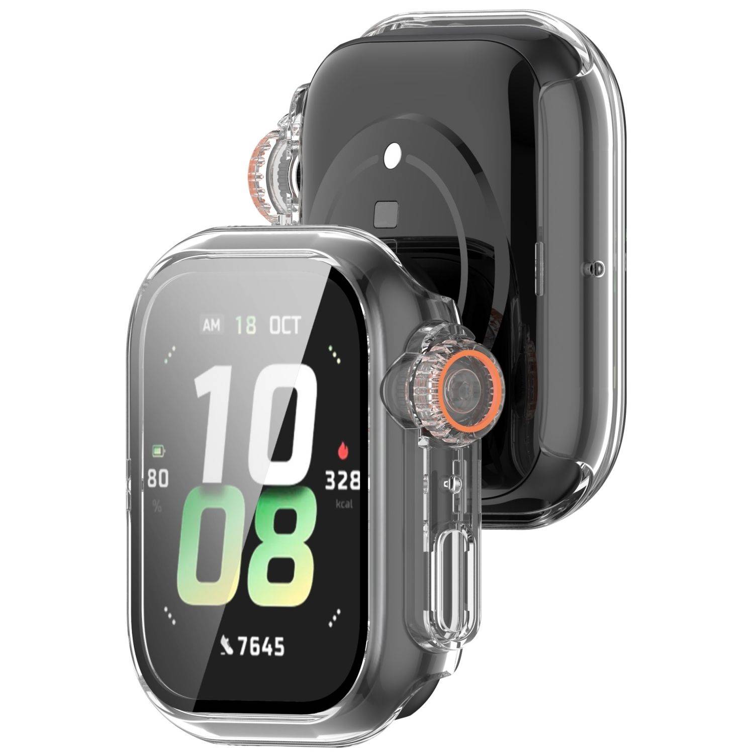 Für Honor Watch 5 Kunststoff PC Hülle Case + Tempered H9 Hart Glas Transparent