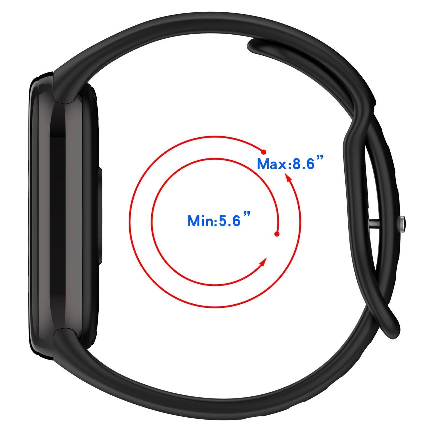 Für Xiaomi Smart Band 9 / 9 NFC Design Silikon Armband mit Butterfly-Schnalle Weinrot