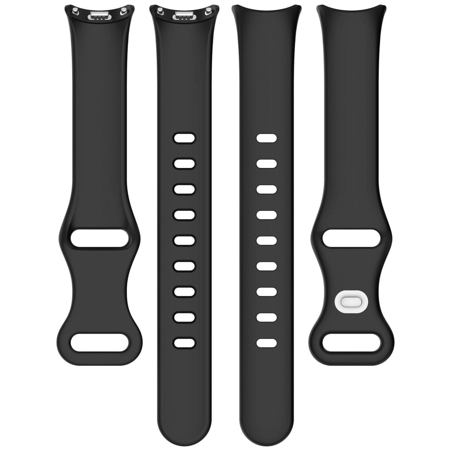 Für Xiaomi Smart Band 9 / 9 NFC Design Silikon Armband mit Butterfly-Schnalle Weinrot