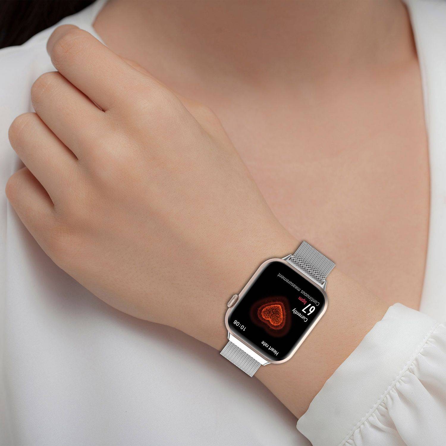 Für Honor Watch 5 Milan Metall Stahl Mesh Ersatz Armband mit Magnetverschluss Bunt