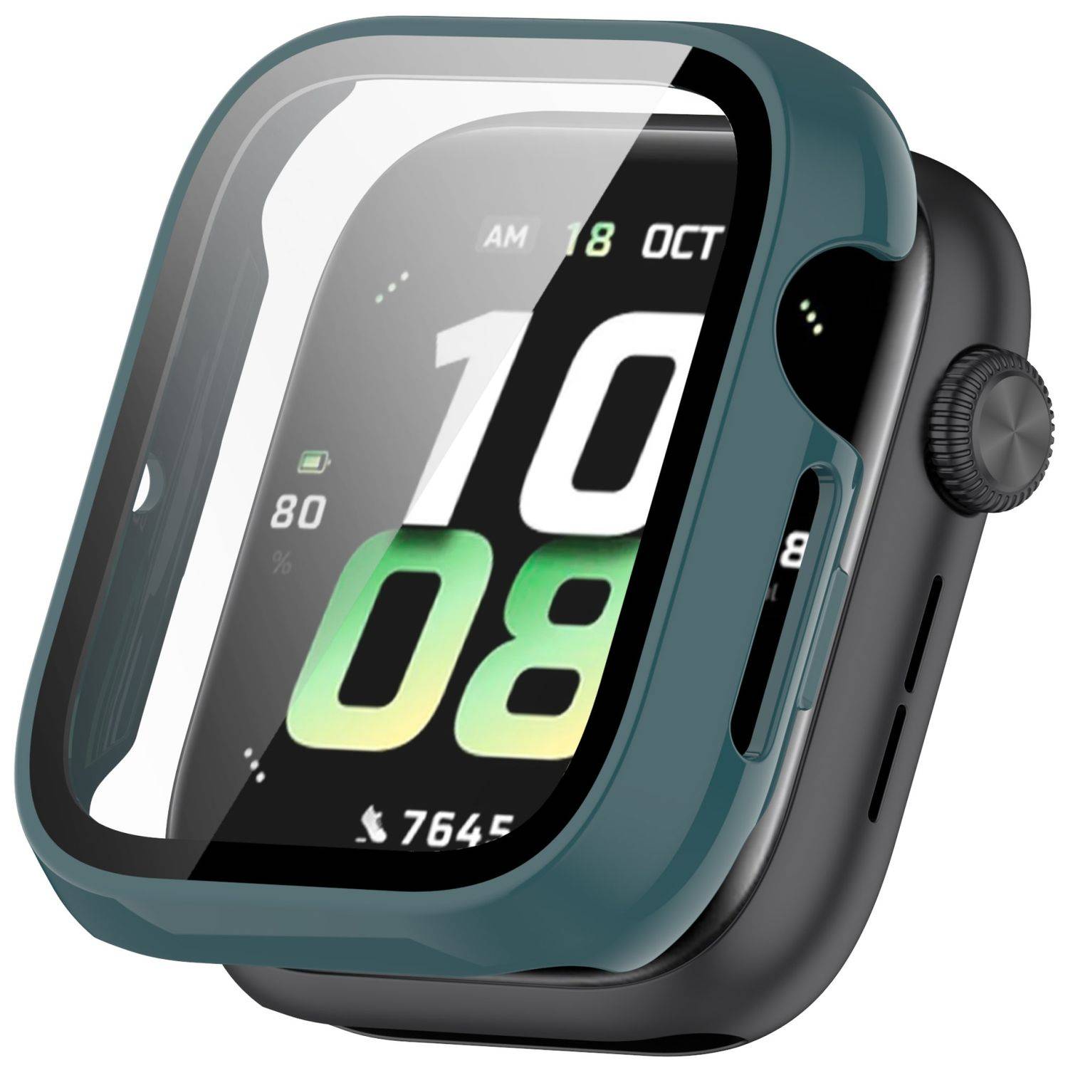 Für Honor Watch 5 Kunststoff PC Smart Hülle Case + Tempered H9 Hart Glas Grün
