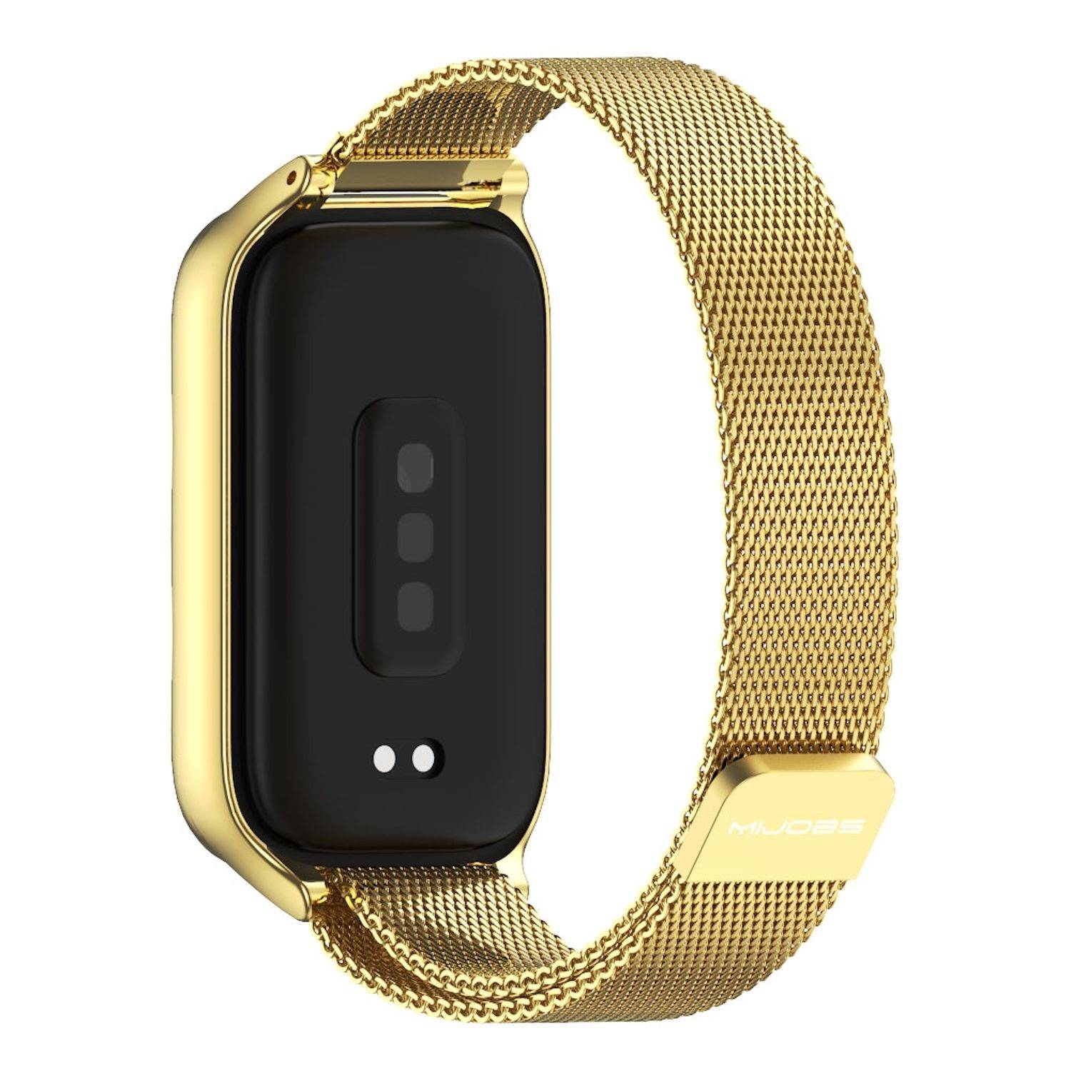 Für Xiaomi Smart Band 9 Active / Redmi Band 3 Metall Magnetverschluss Arm Band