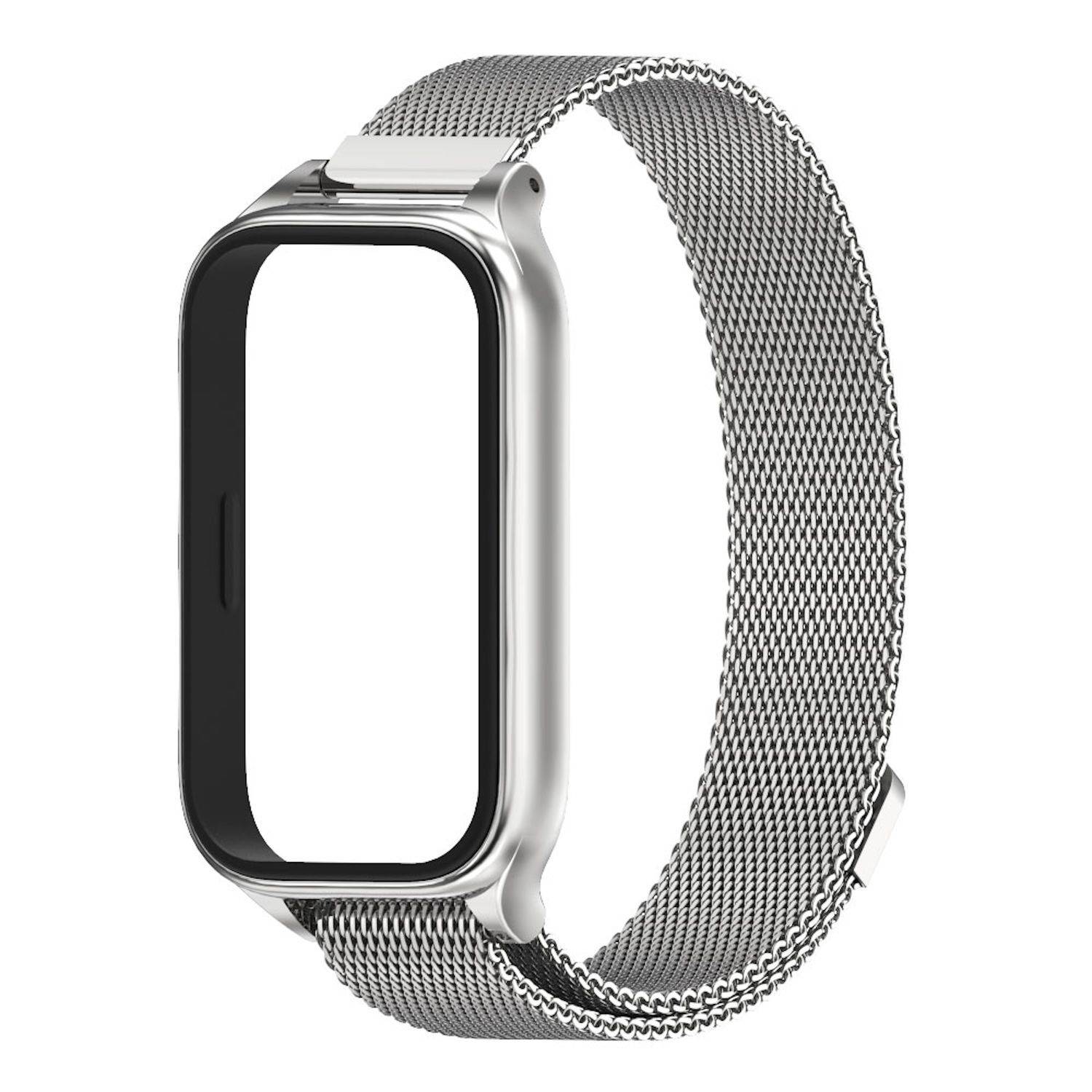 Für Xiaomi Smart Band 9 Active / Redmi Band 3 Metall Magnetverschluss Arm Band