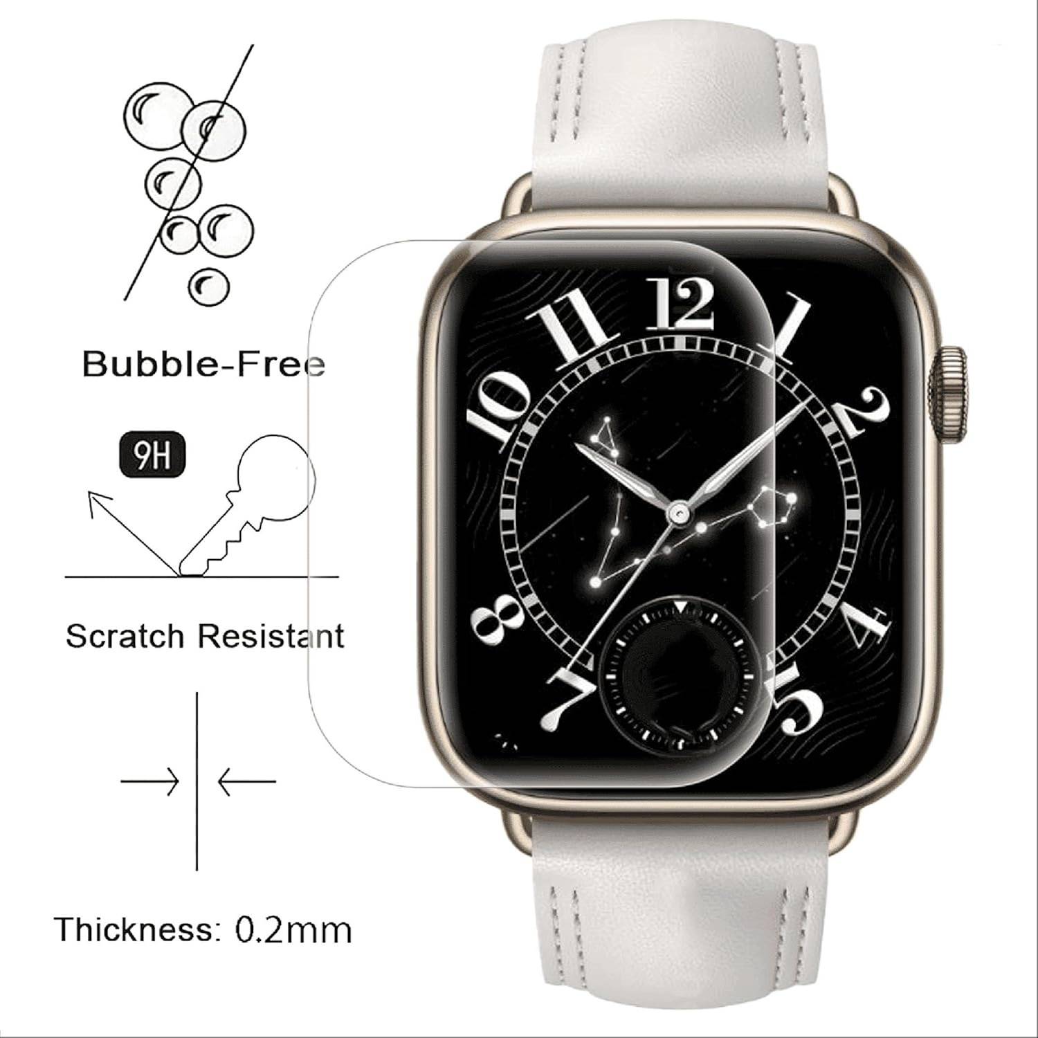 Für Honor Watch 5 Hydrogel Film Smart Watch Display Flexibel dünn Schutzfolie